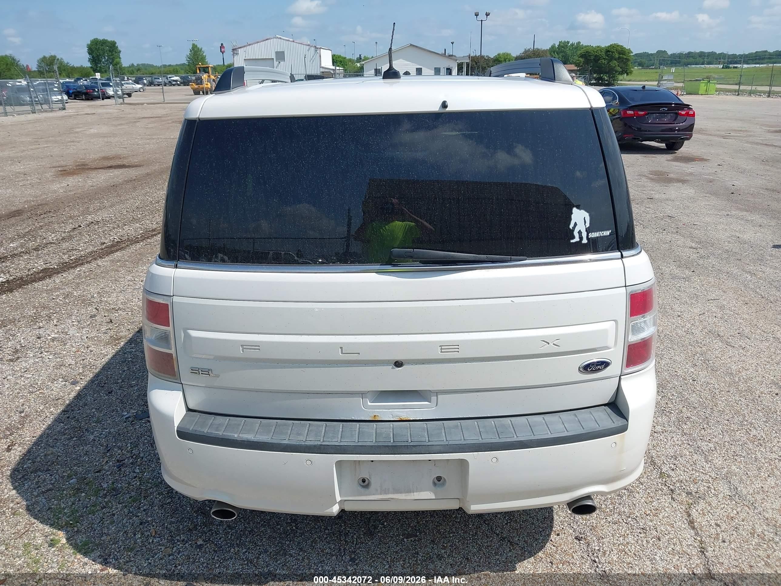 2013 Ford Flex Sel White vin: 2FMGK5C89DBD25849