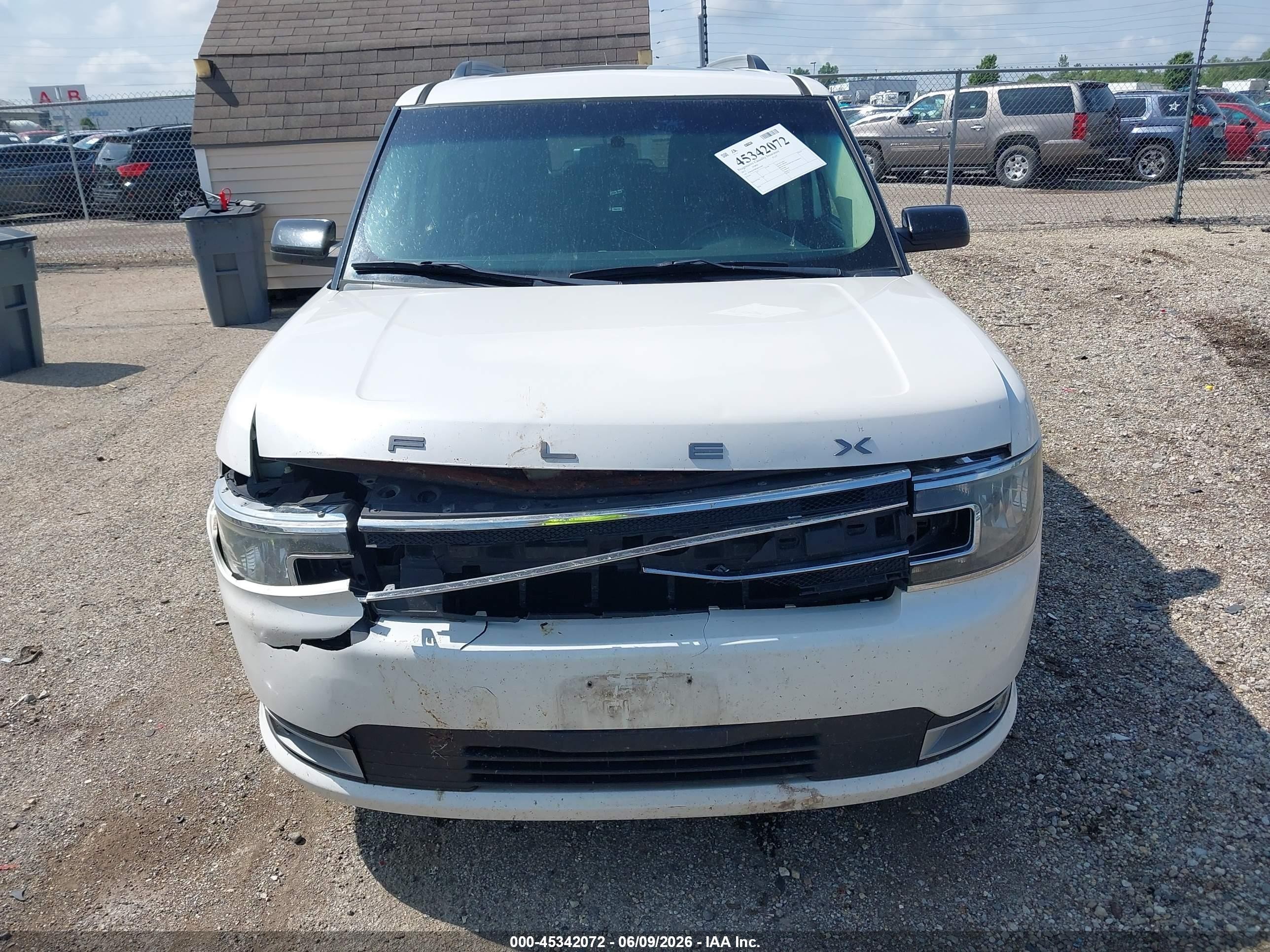 2013 Ford Flex Sel White vin: 2FMGK5C89DBD25849