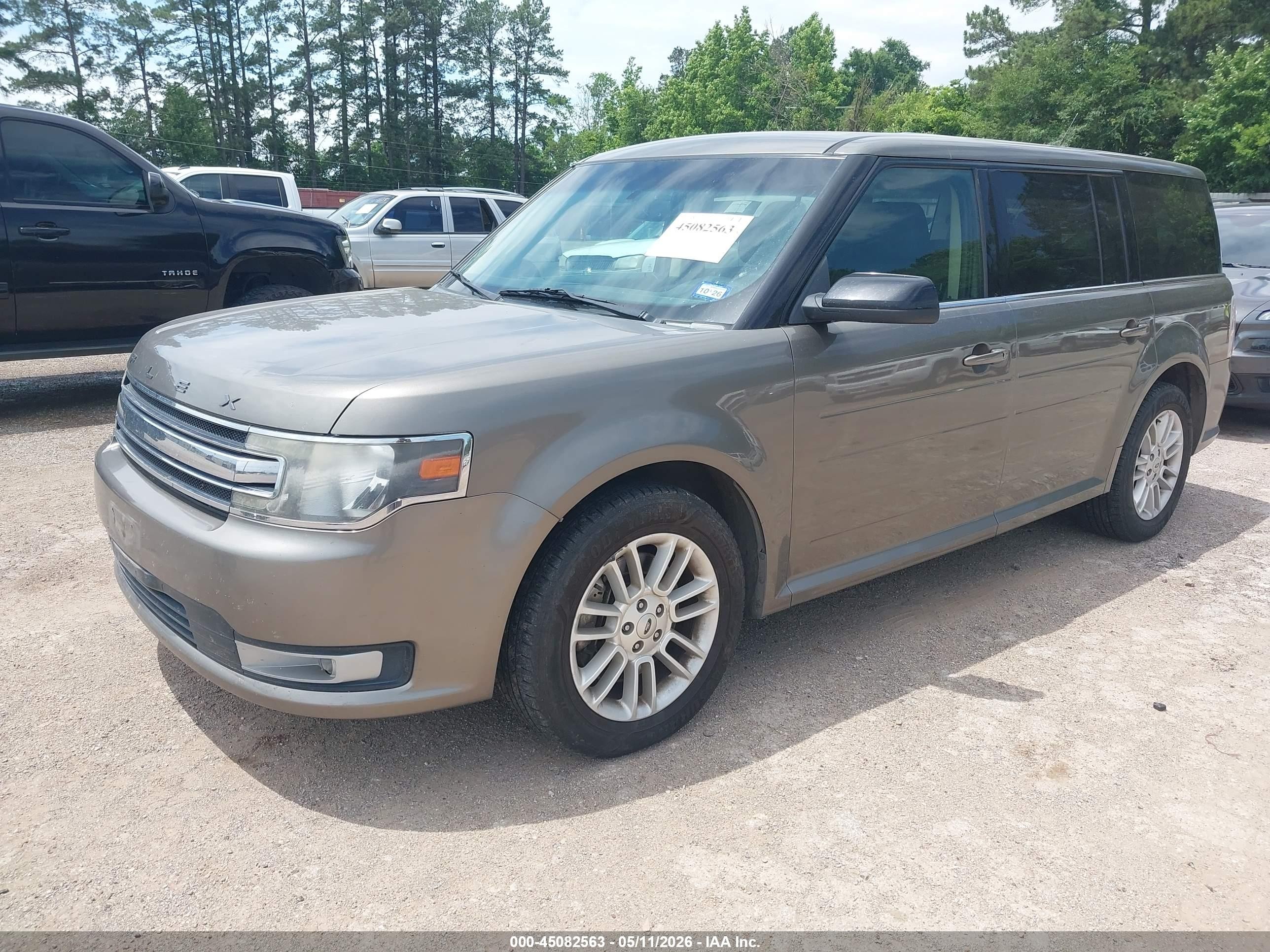 2014 Ford Flex Sel Gray vin: 2FMGK5C89EBD08549