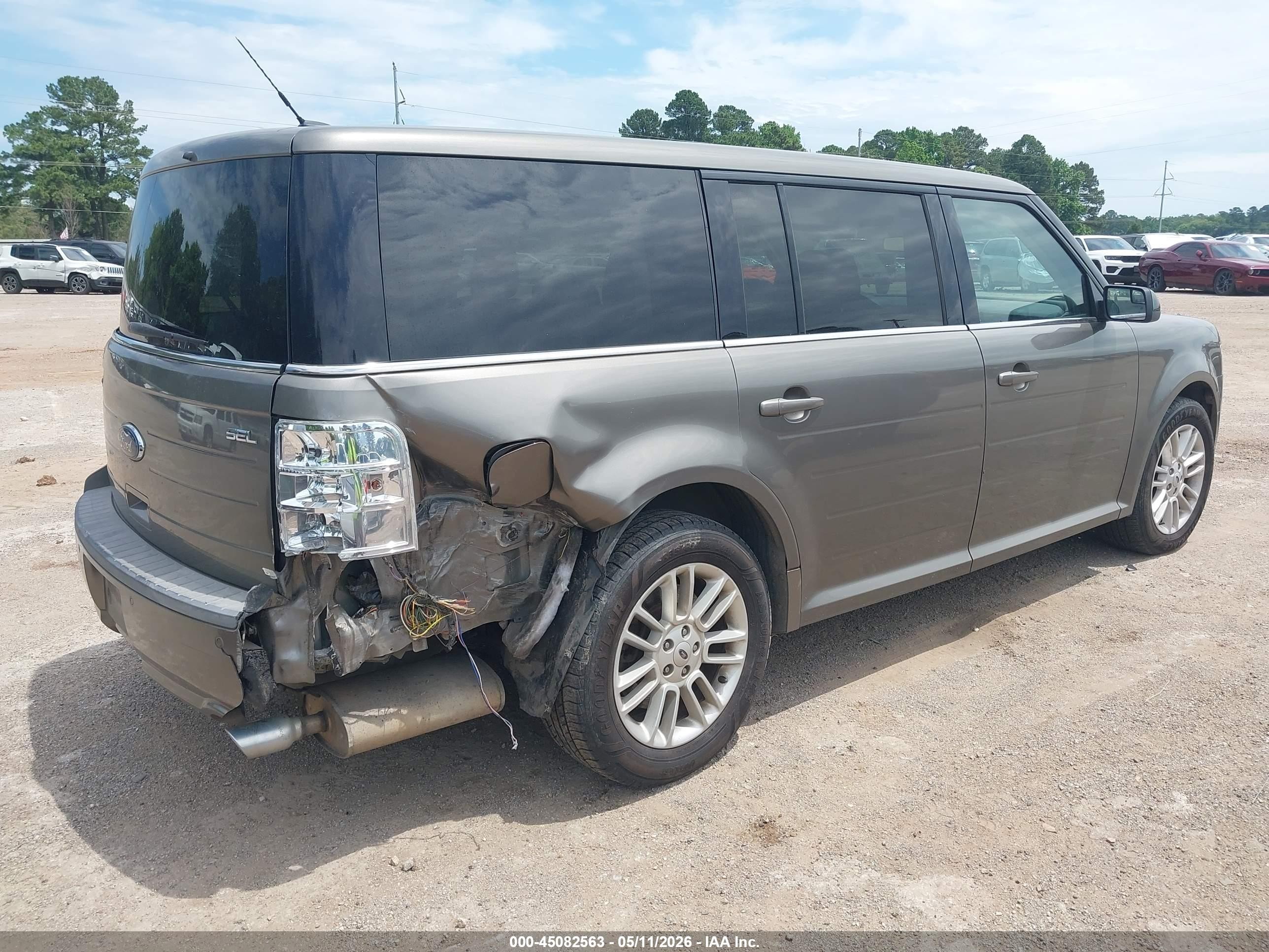 2014 Ford Flex Sel Gray vin: 2FMGK5C89EBD08549