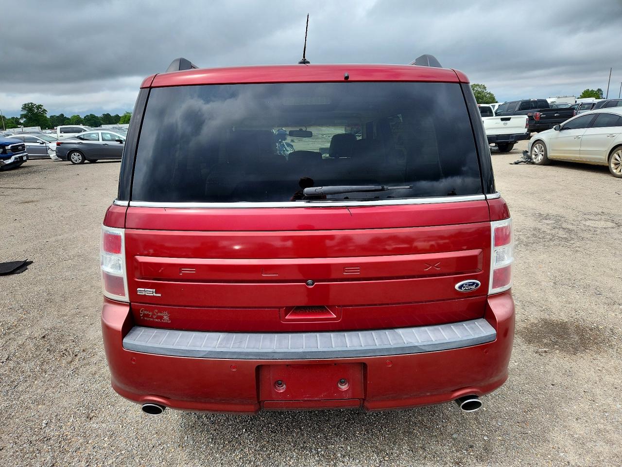 2014 Ford Flex Sel Red vin: 2FMGK5C89EBD18899