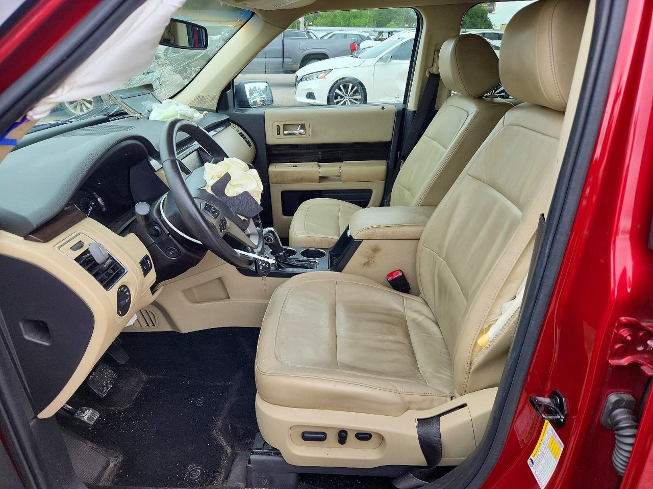 2014 Ford Flex Sel Red vin: 2FMGK5C89EBD18899