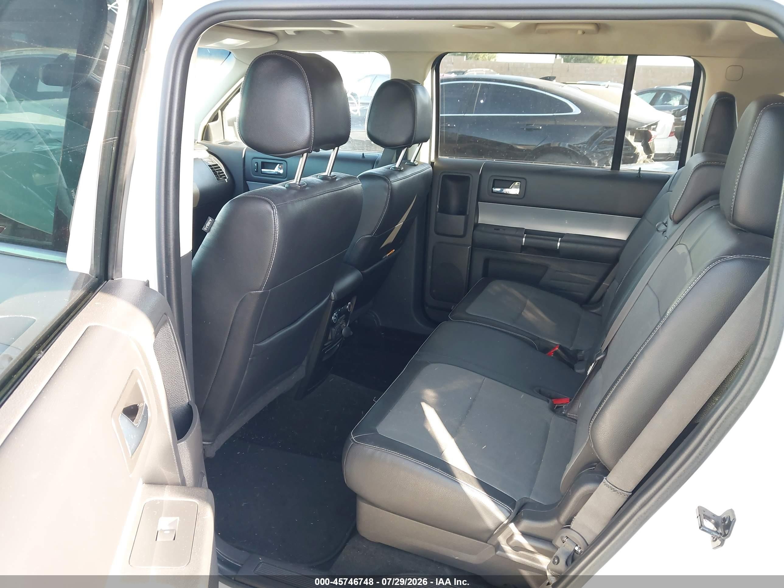 2014 Ford Flex Sel White vin: 2FMGK5C89EBD36884
