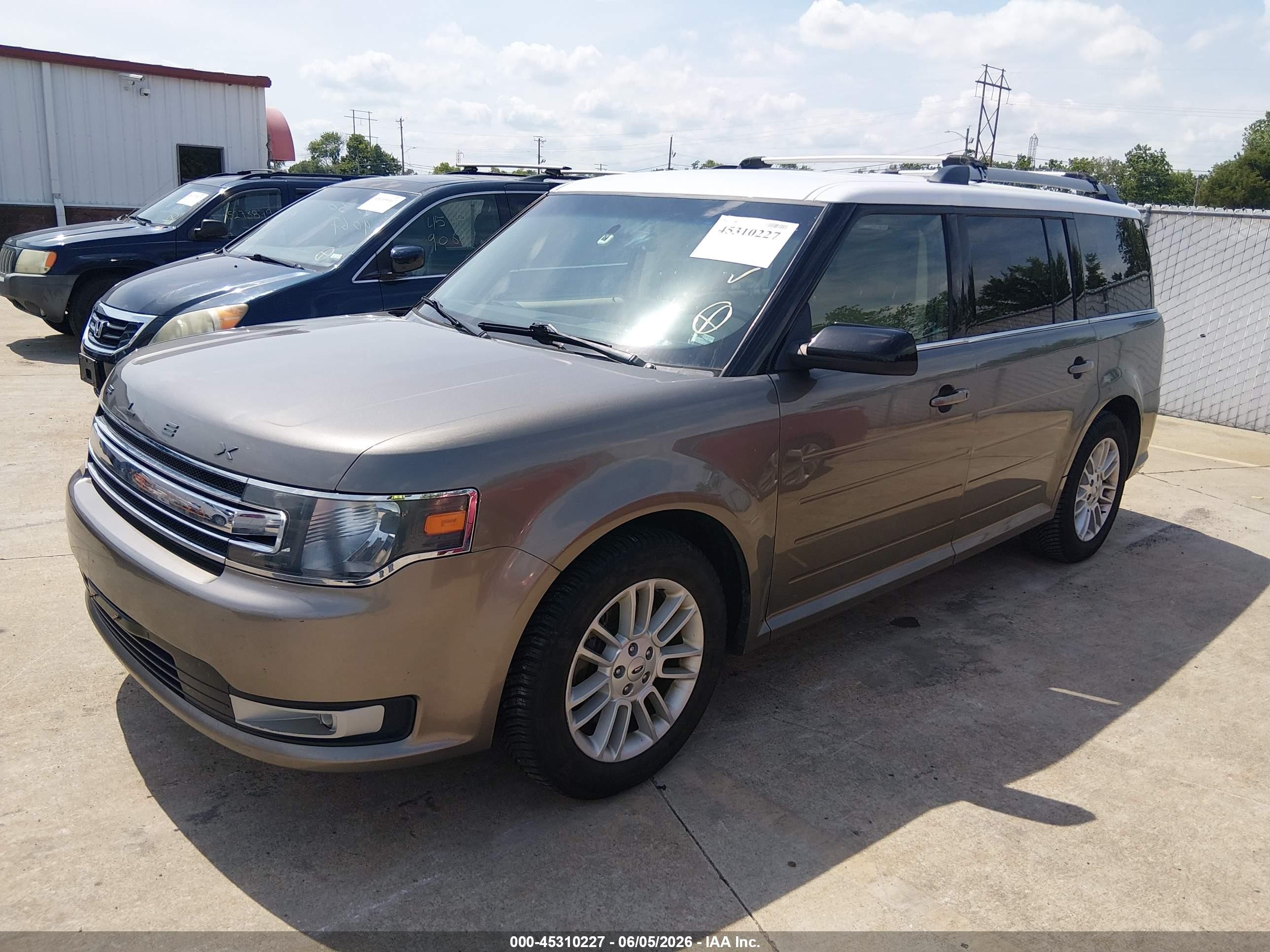 2014 Ford Flex Sel Gray vin: 2FMGK5C89EBD39008