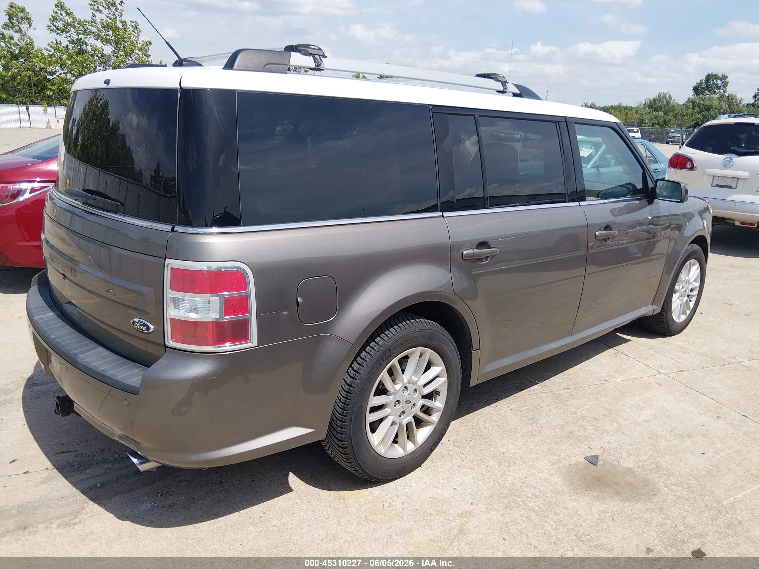 2014 Ford Flex Sel Gray vin: 2FMGK5C89EBD39008