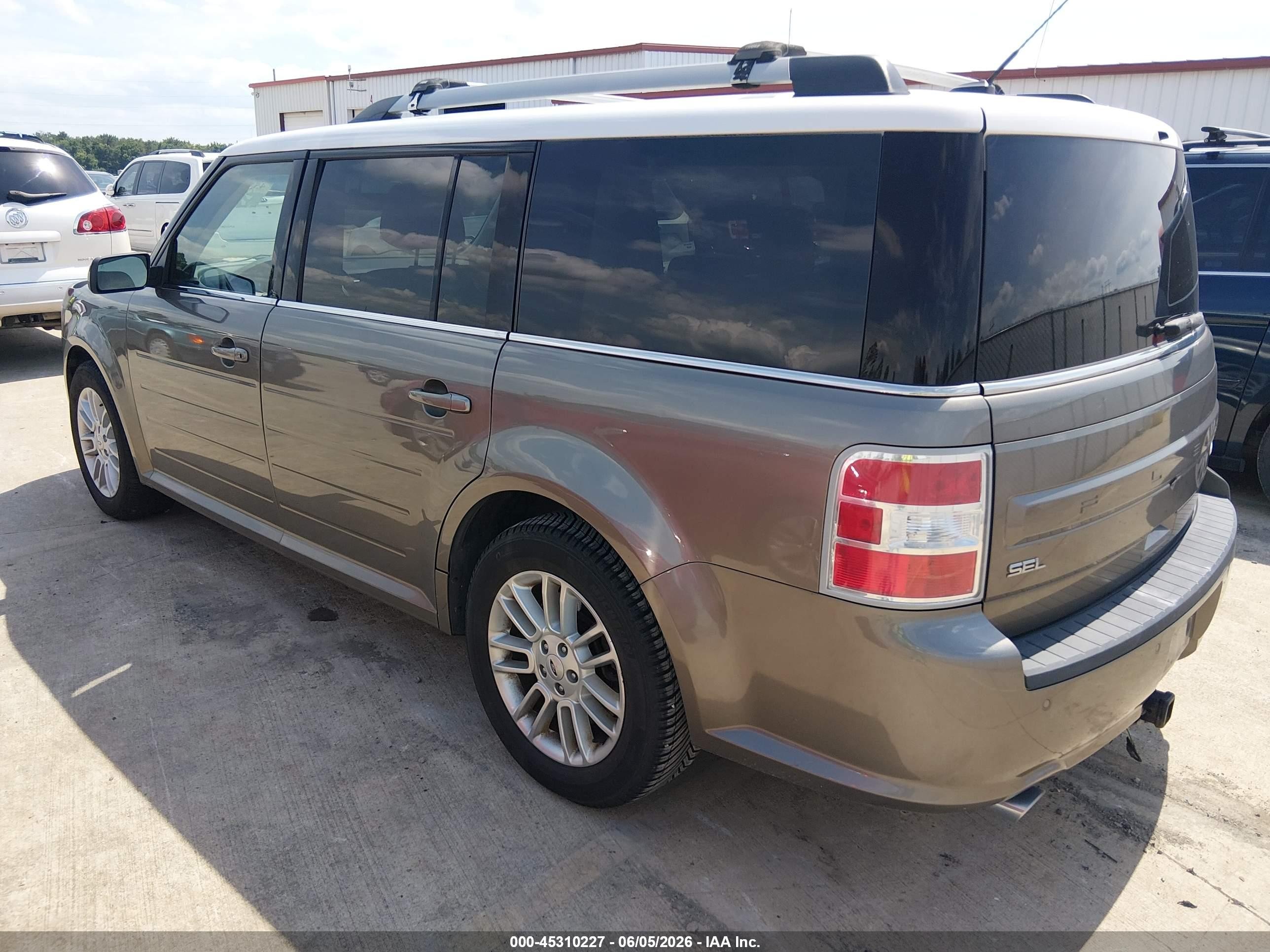 2014 Ford Flex Sel Gray vin: 2FMGK5C89EBD39008
