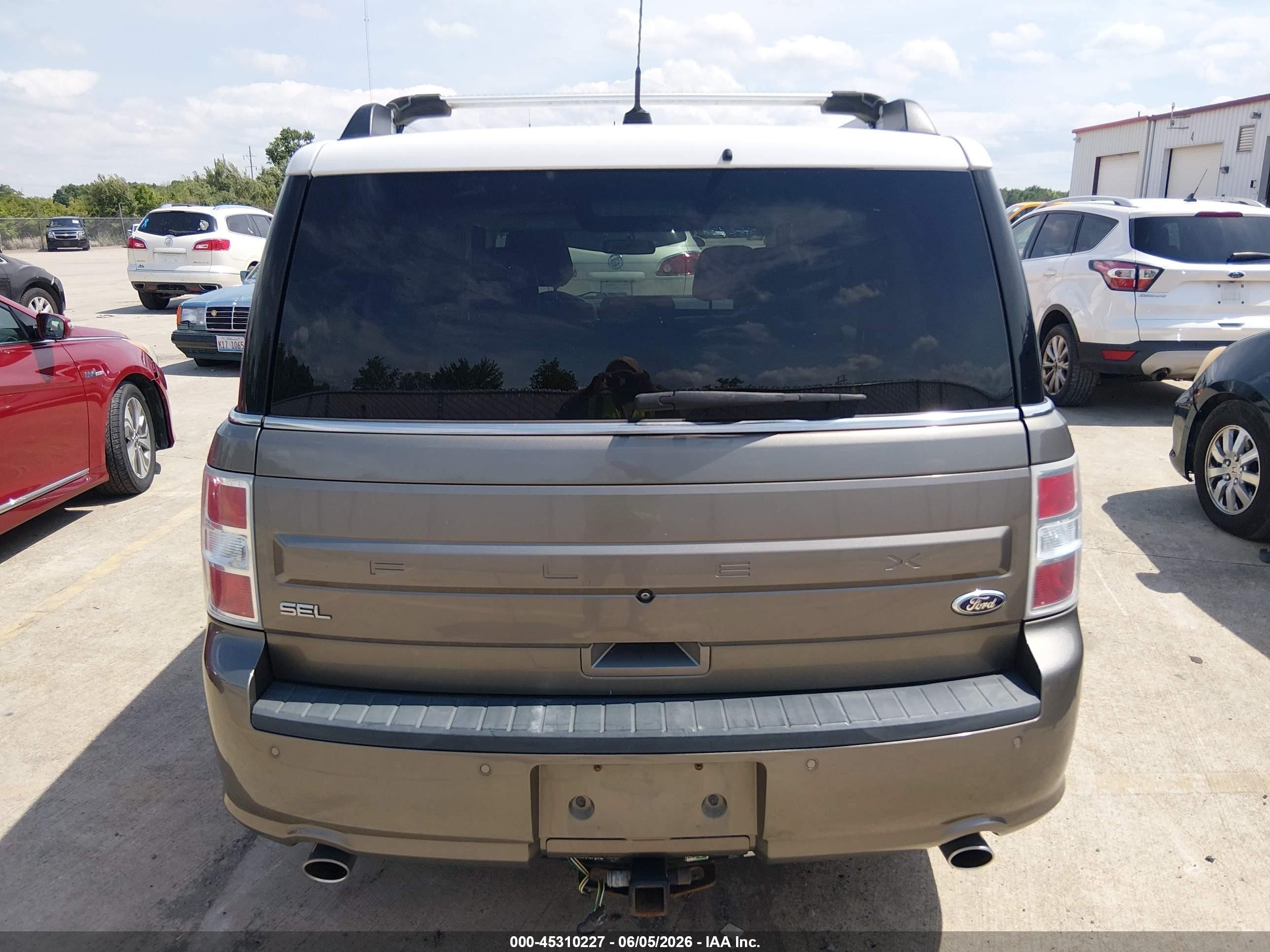 2014 Ford Flex Sel Gray vin: 2FMGK5C89EBD39008