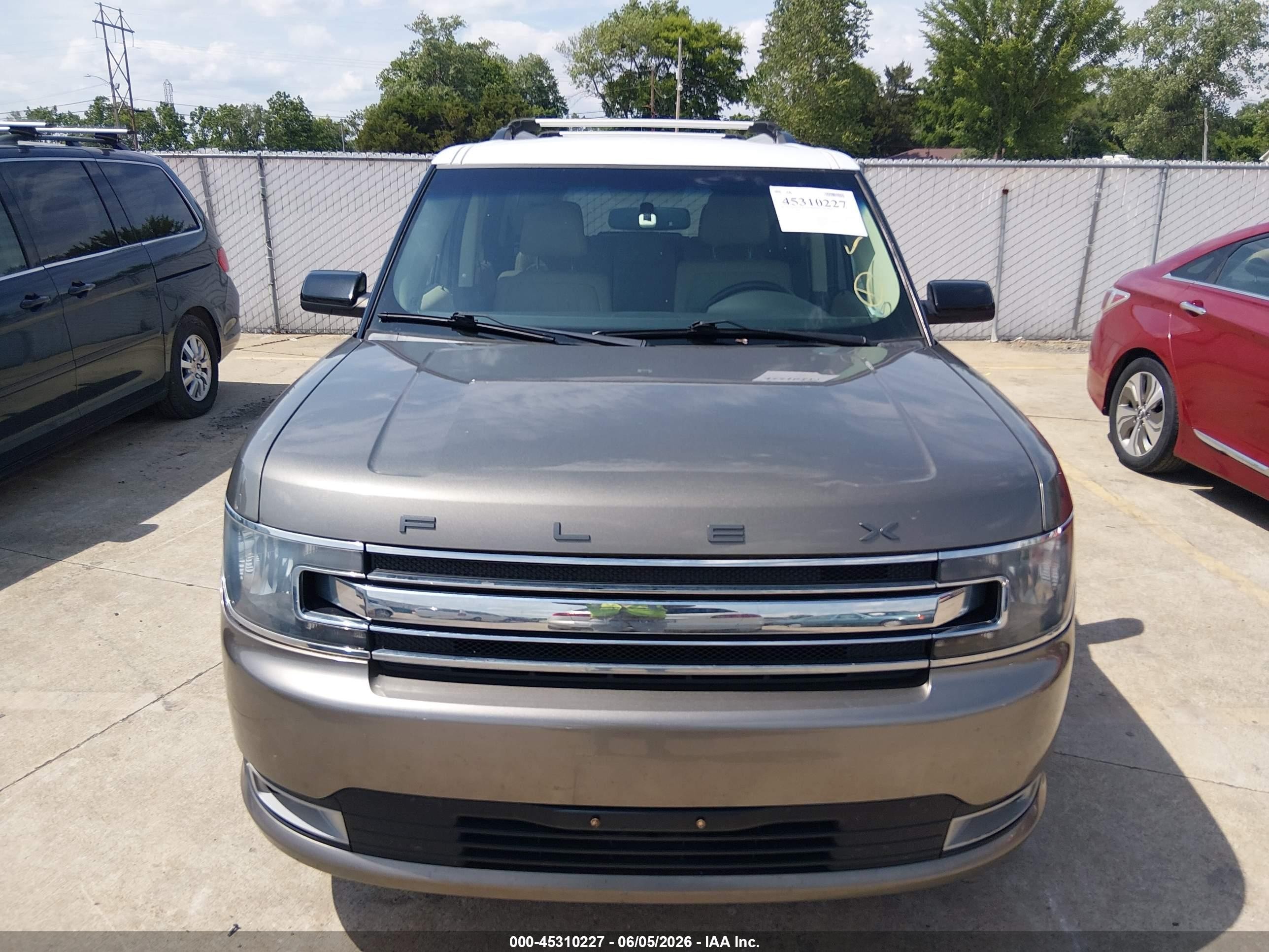 2014 Ford Flex Sel Gray vin: 2FMGK5C89EBD39008