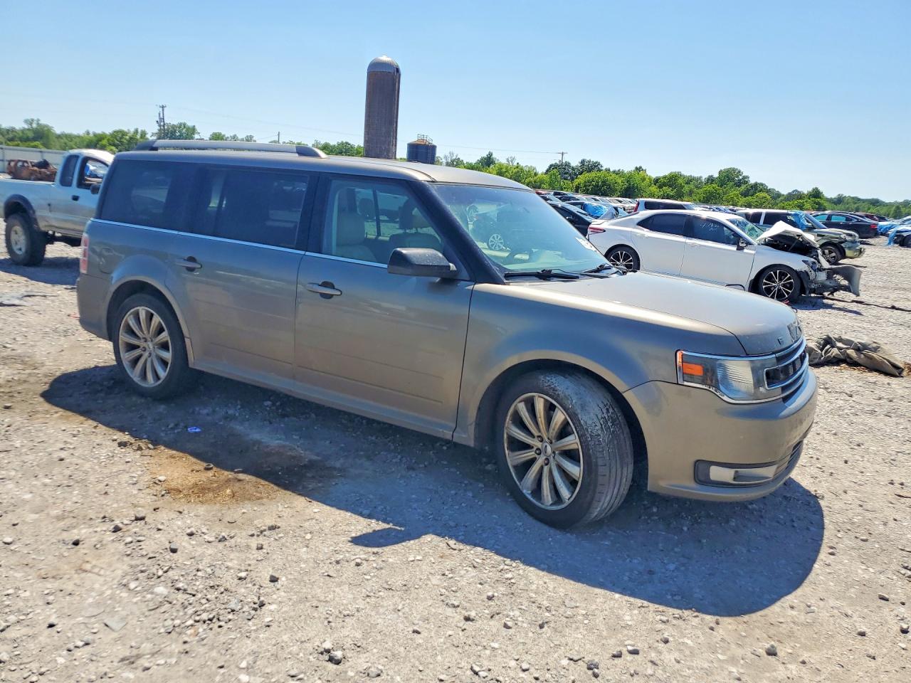 2013 Ford Flex Sel Tan vin: 2FMGK5C8XDBD23124