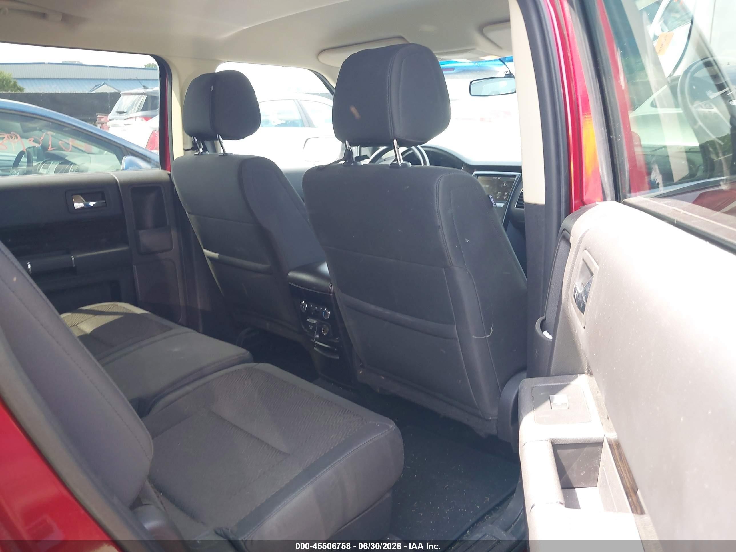 2014 Ford Flex Sel Red vin: 2FMGK5C8XEBD02341