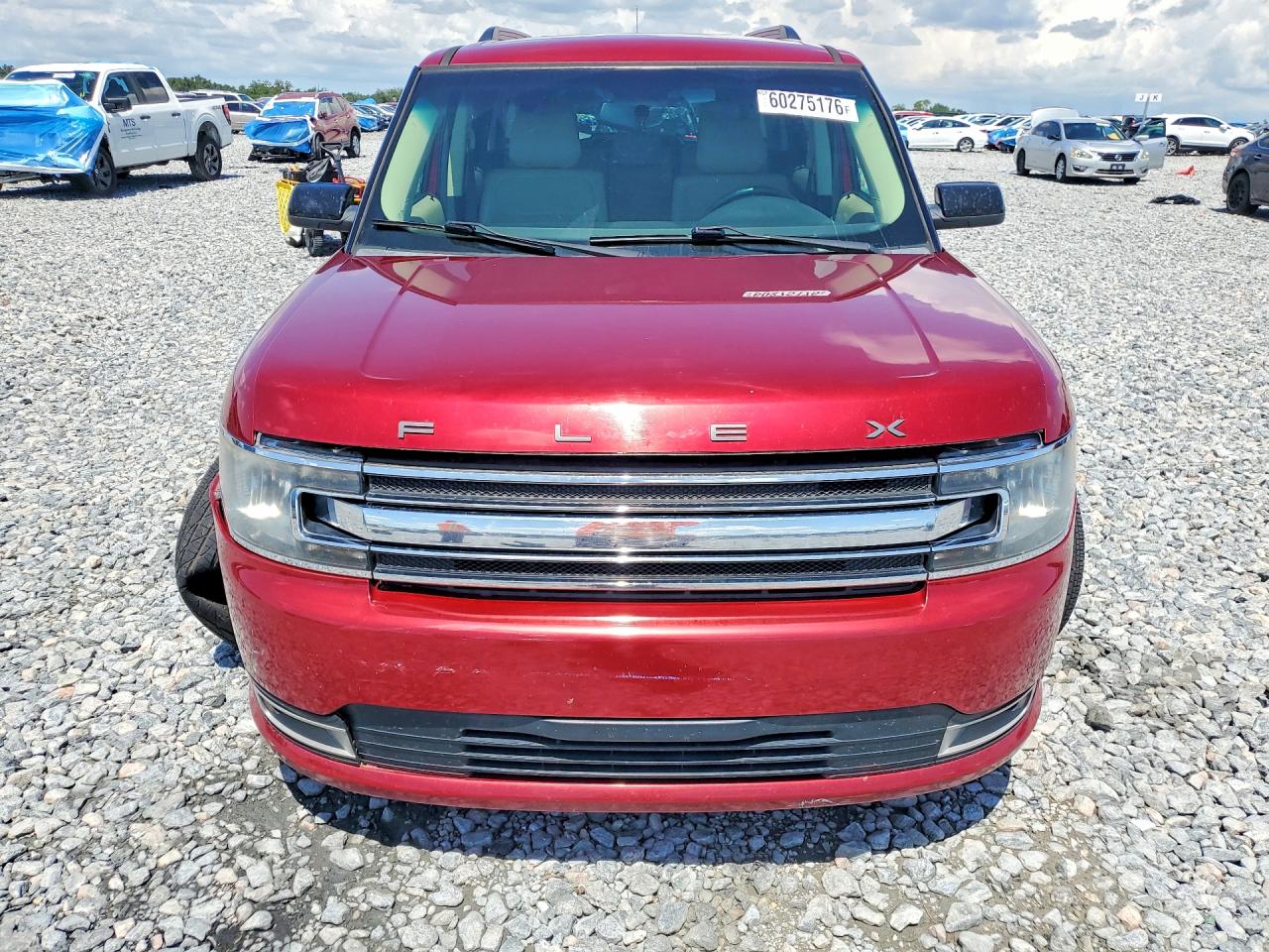 2014 Ford Flex Sel Red vin: 2FMGK5C8XEBD31581