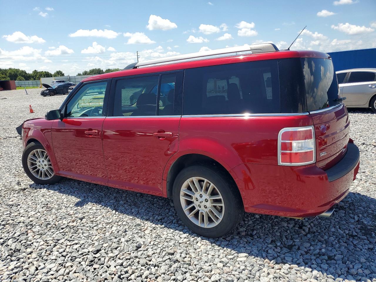 2014 Ford Flex Sel Red vin: 2FMGK5C8XEBD31581