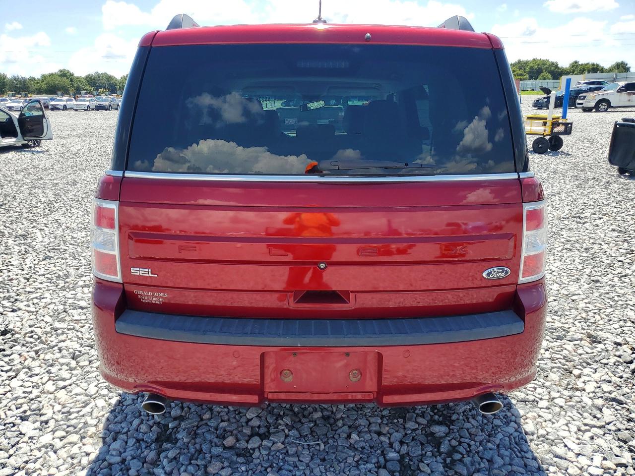 2014 Ford Flex Sel Red vin: 2FMGK5C8XEBD31581