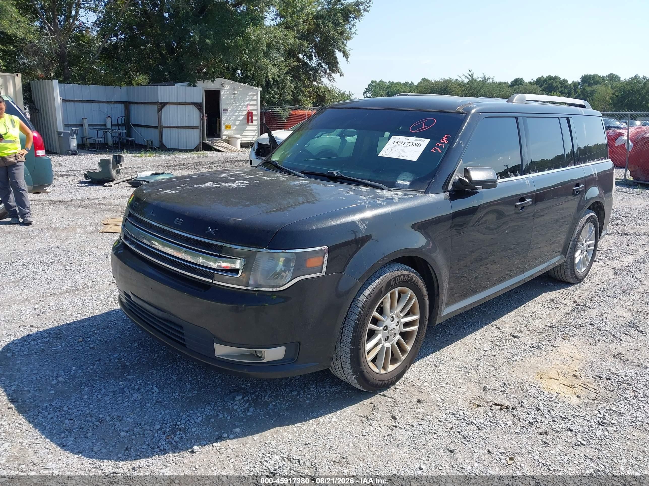 2014 Ford Flex Sel Black vin: 2FMGK5C8XEBD32276