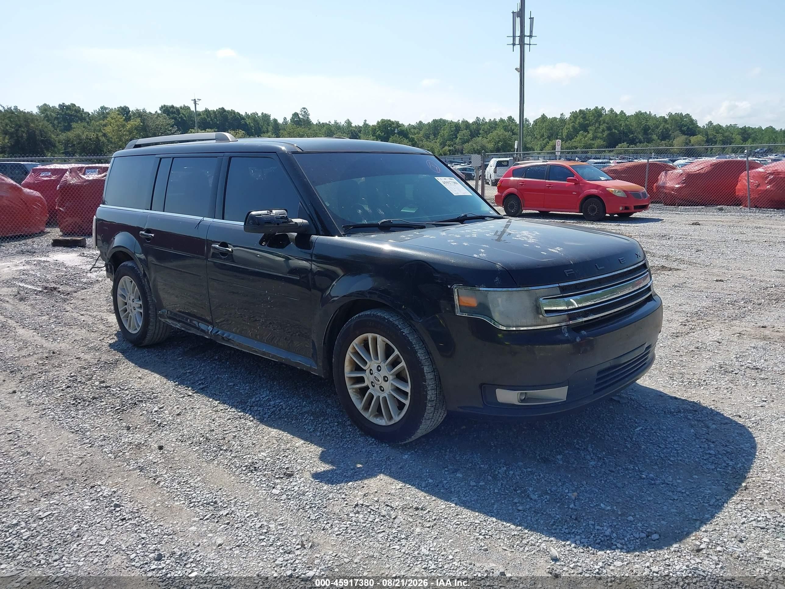 2014 Ford Flex Sel Black vin: 2FMGK5C8XEBD32276