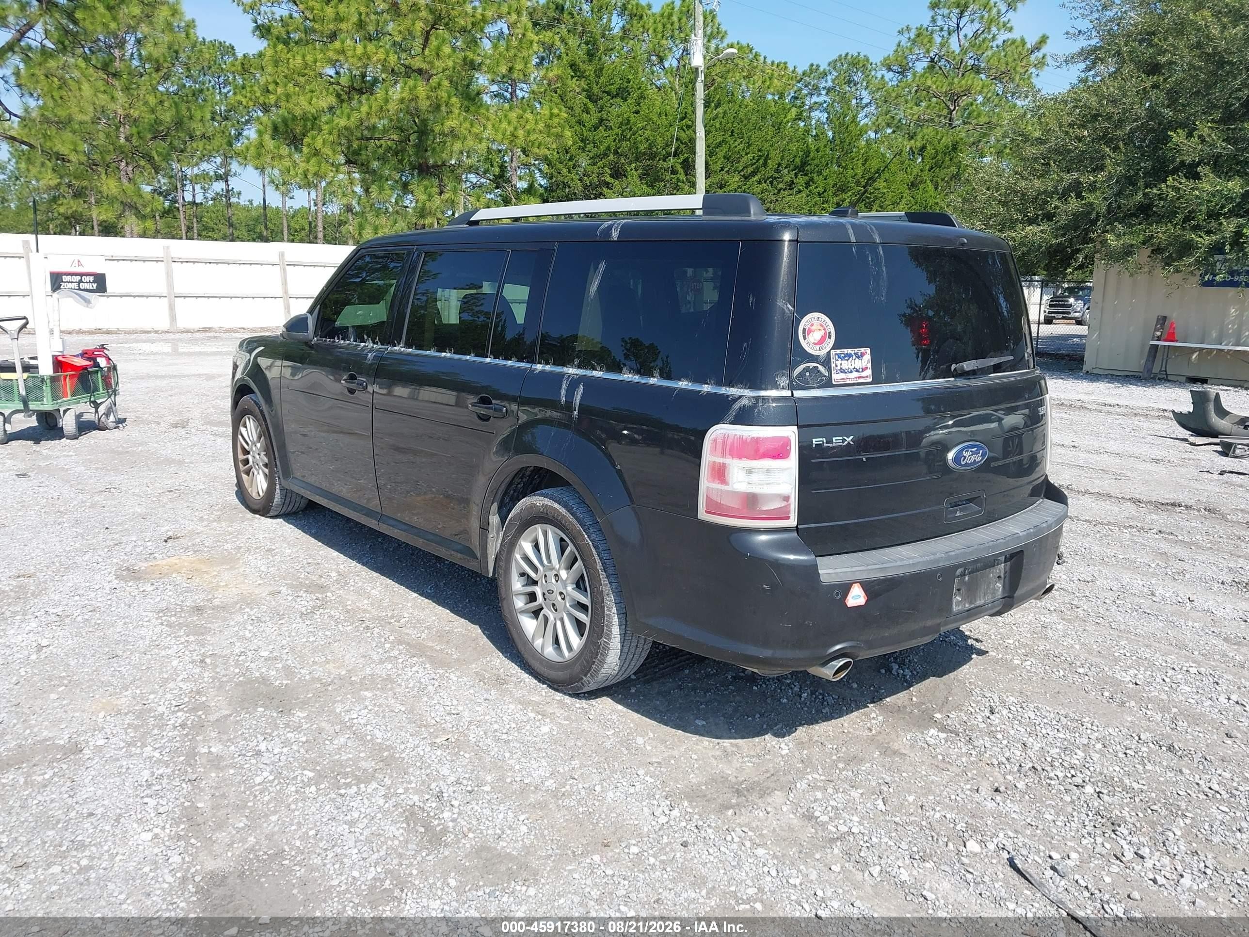 2014 Ford Flex Sel Black vin: 2FMGK5C8XEBD32276