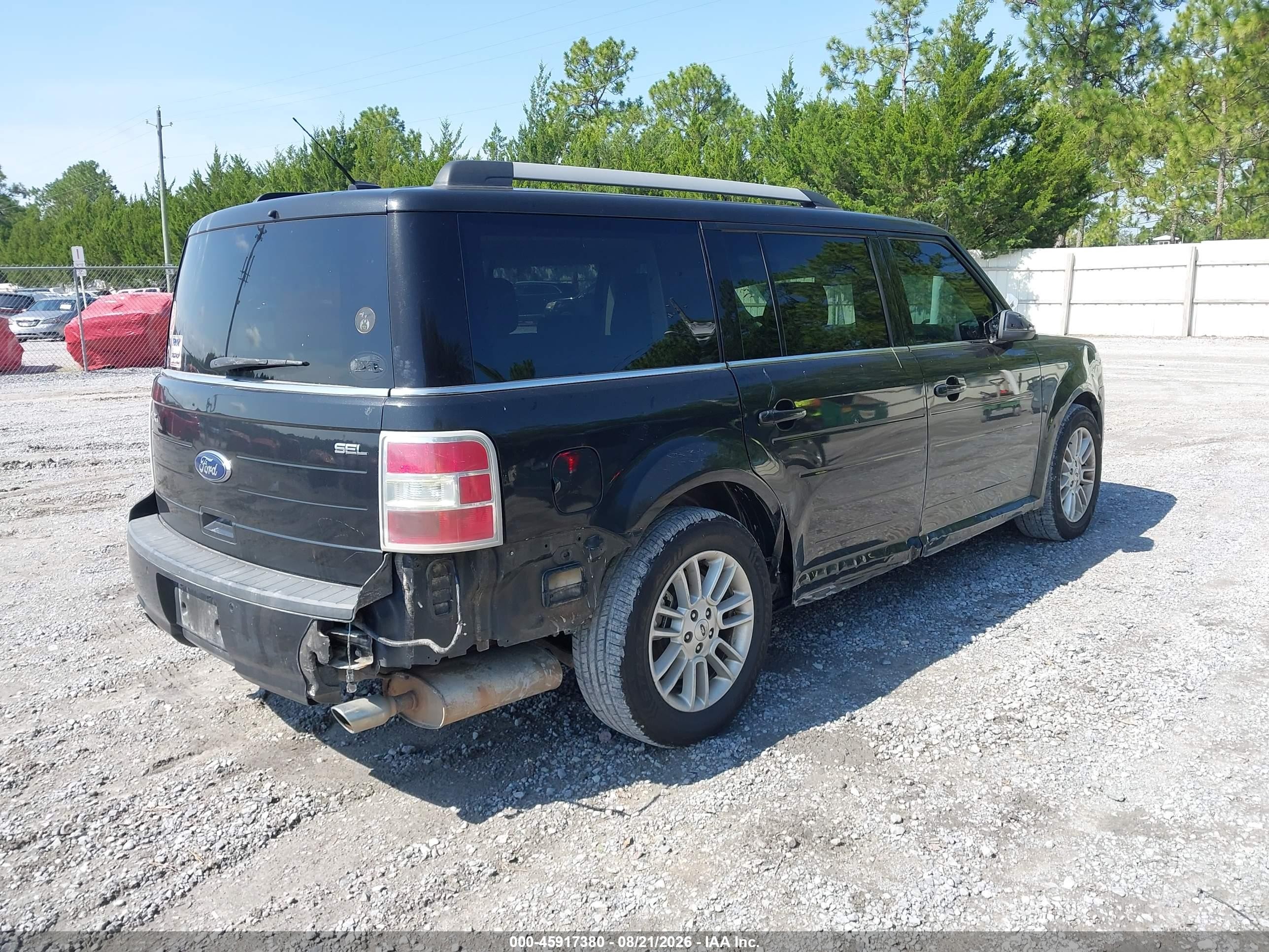 2014 Ford Flex Sel Black vin: 2FMGK5C8XEBD32276