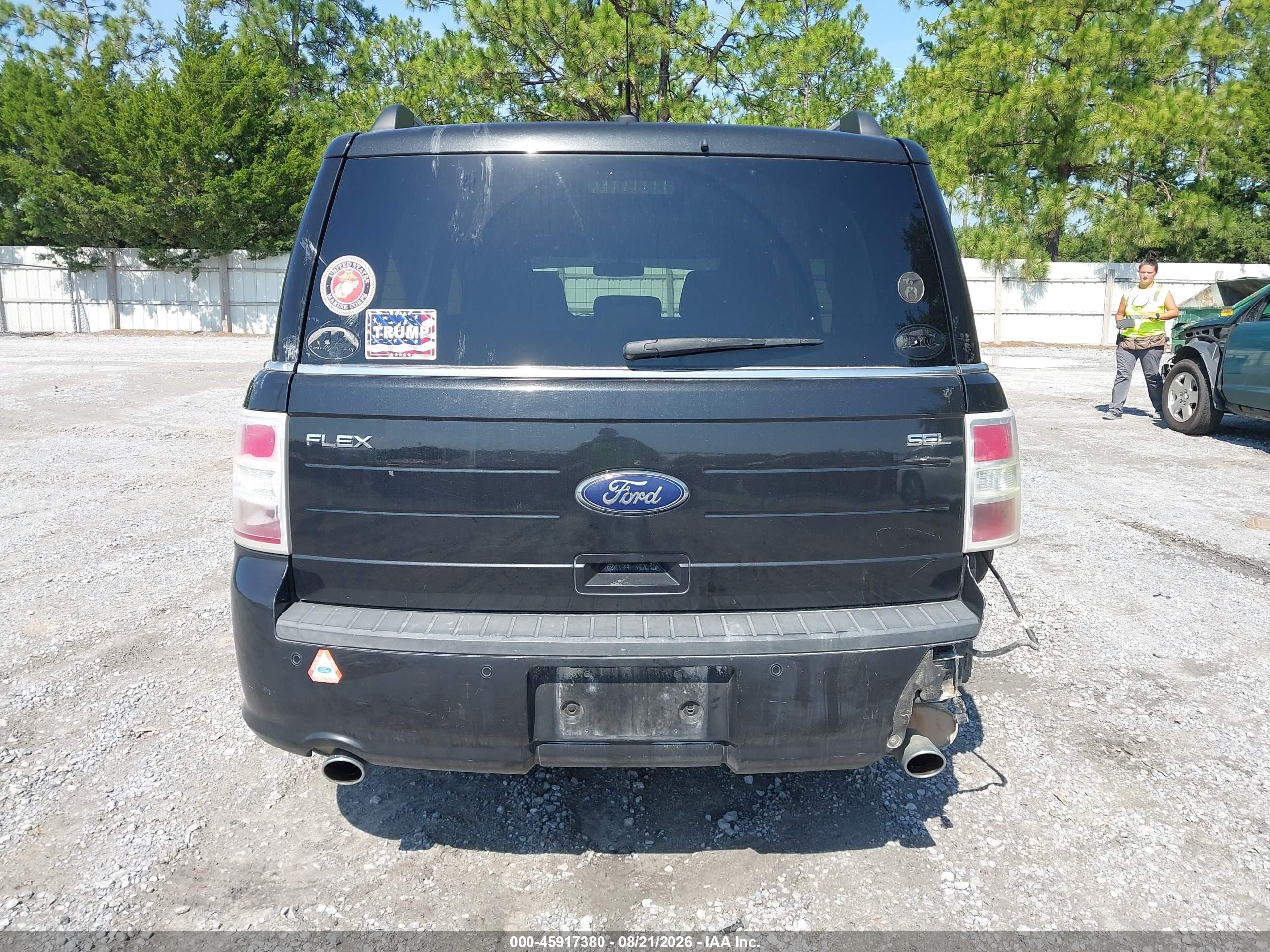 2014 Ford Flex Sel Black vin: 2FMGK5C8XEBD32276