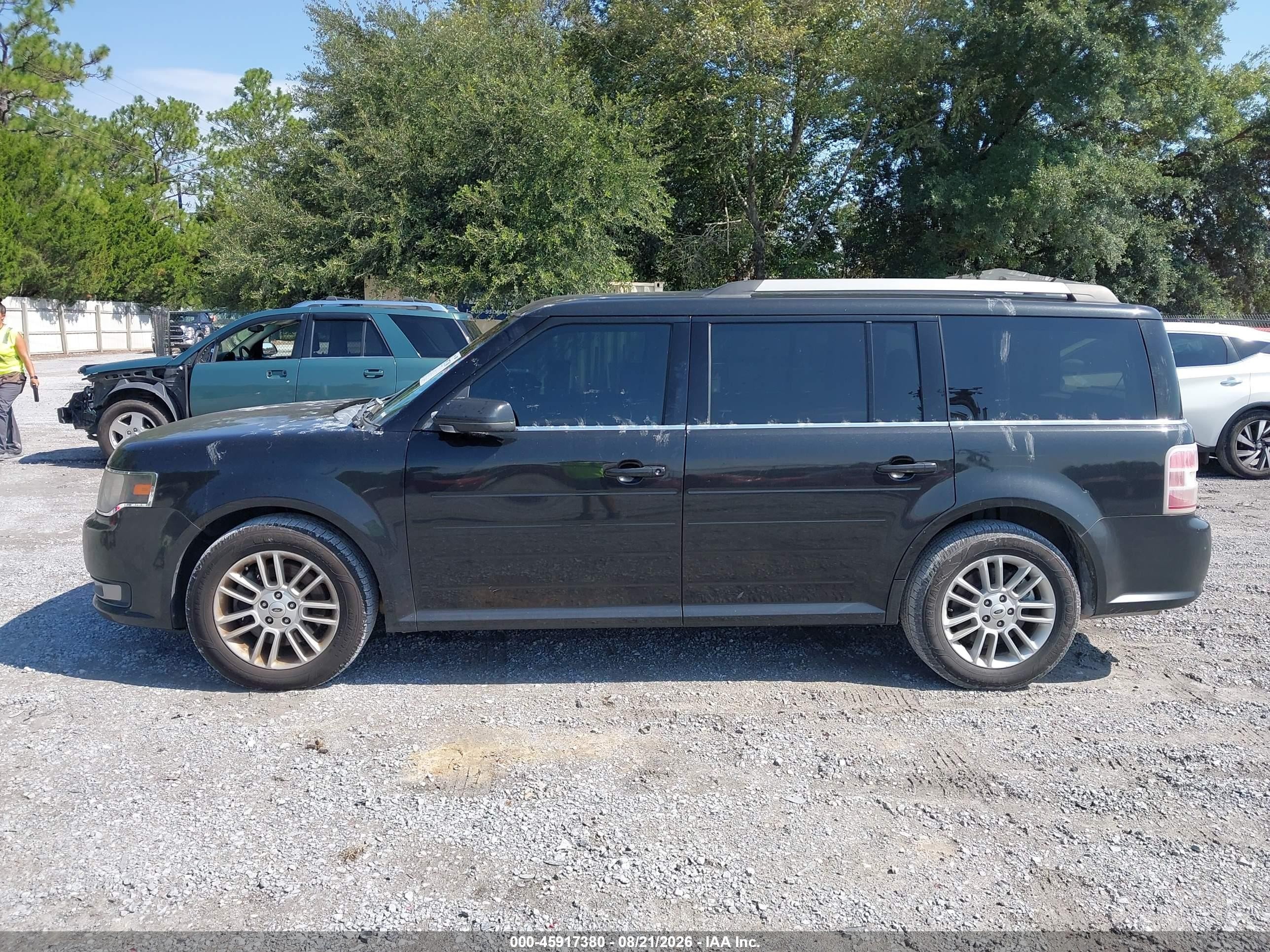 2014 Ford Flex Sel Black vin: 2FMGK5C8XEBD32276