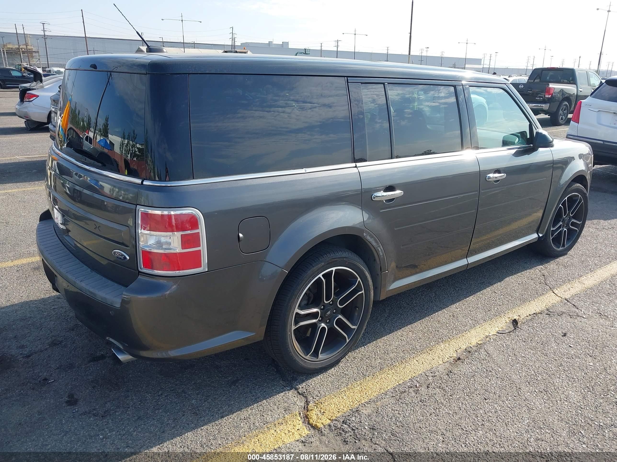 2015 Ford Flex Sel Gray vin: 2FMGK5C8XFBA14806