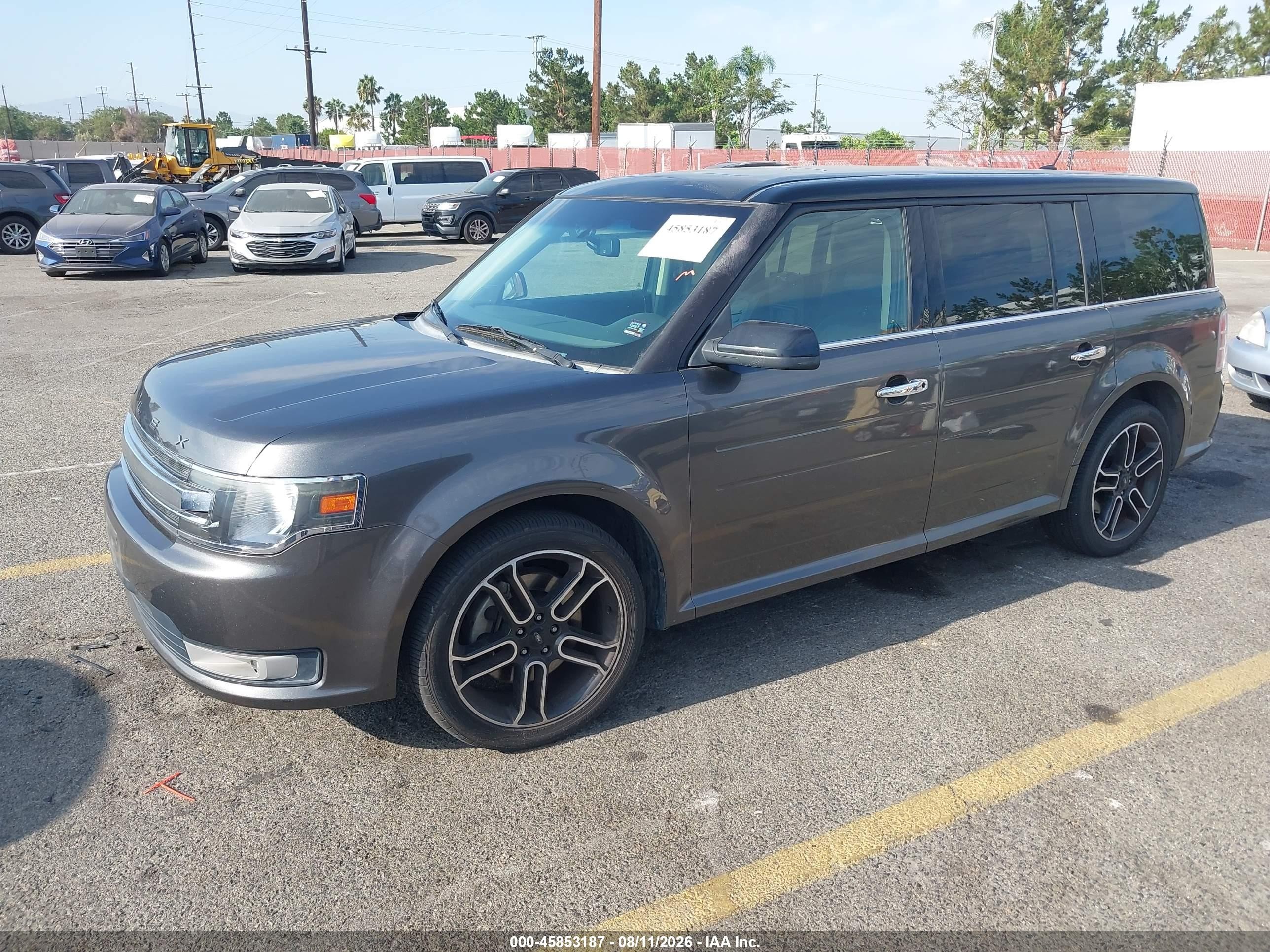 2015 Ford Flex Sel Gray vin: 2FMGK5C8XFBA14806