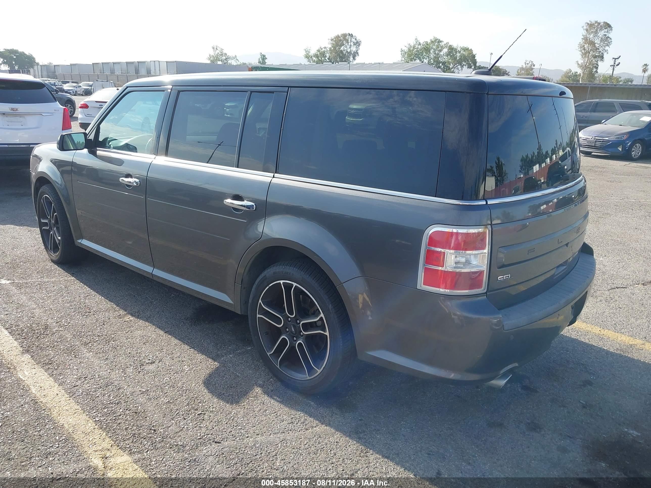 2015 Ford Flex Sel Gray vin: 2FMGK5C8XFBA14806
