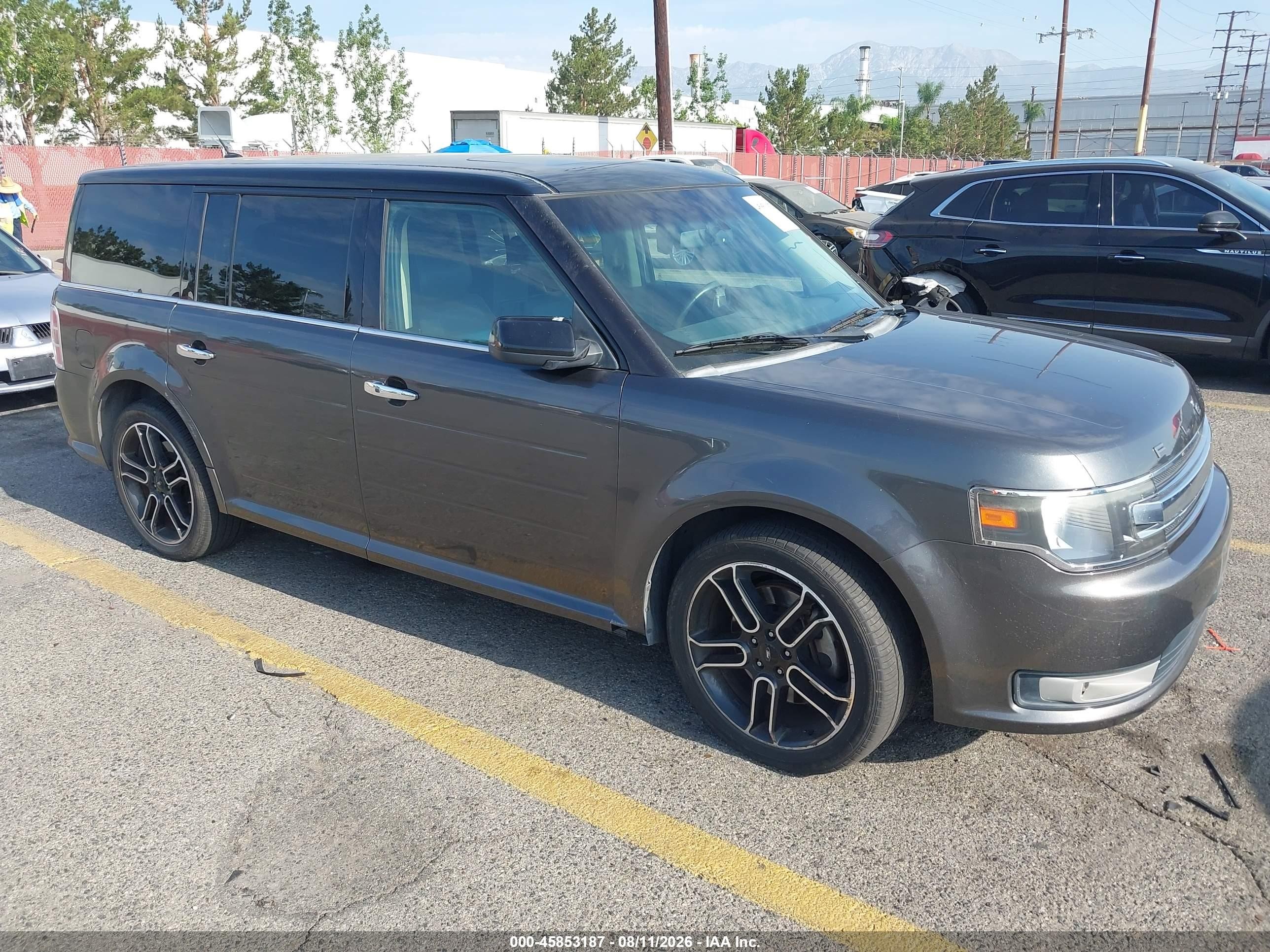 2015 Ford Flex Sel Gray vin: 2FMGK5C8XFBA14806