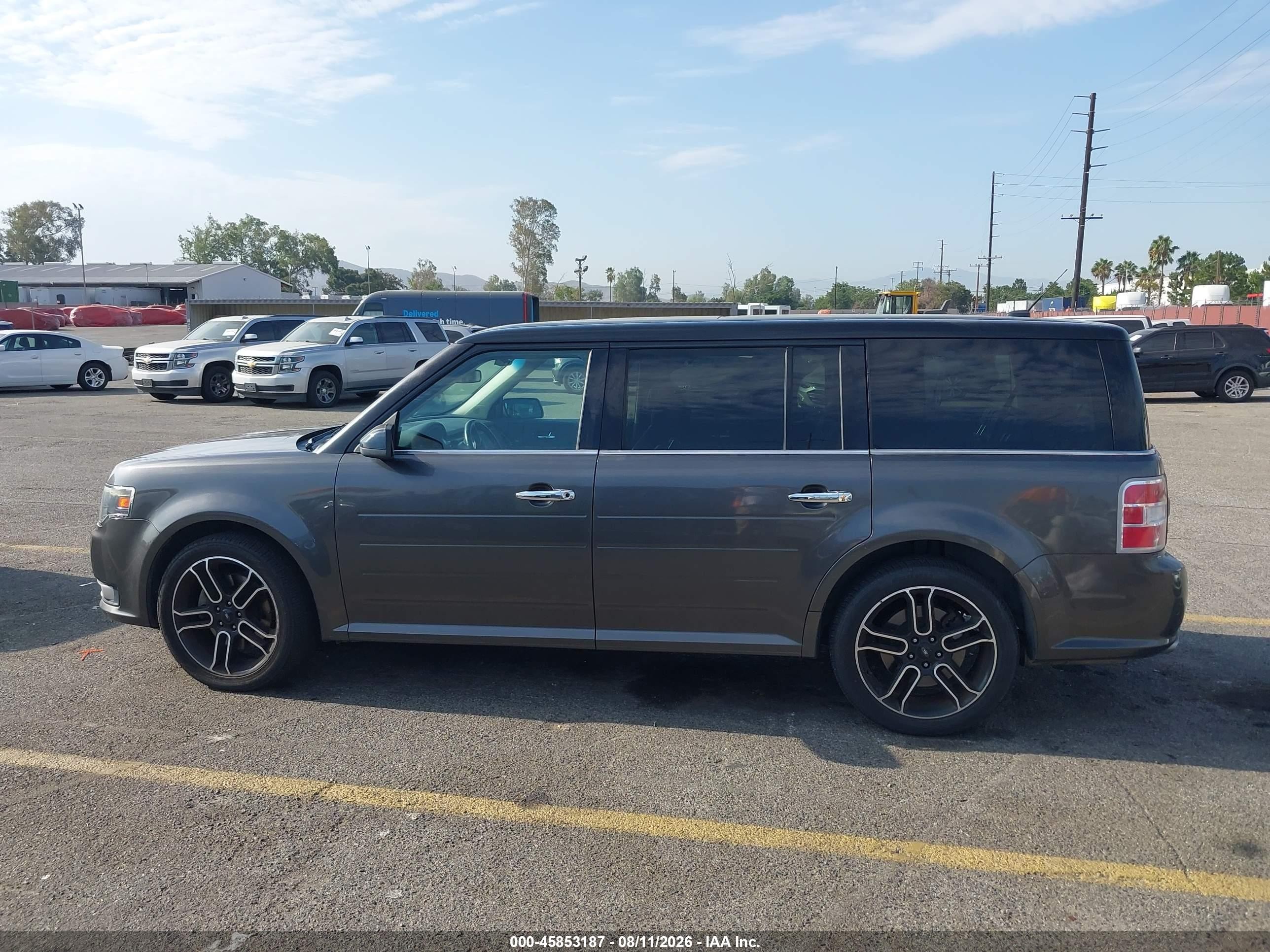 2015 Ford Flex Sel Gray vin: 2FMGK5C8XFBA14806