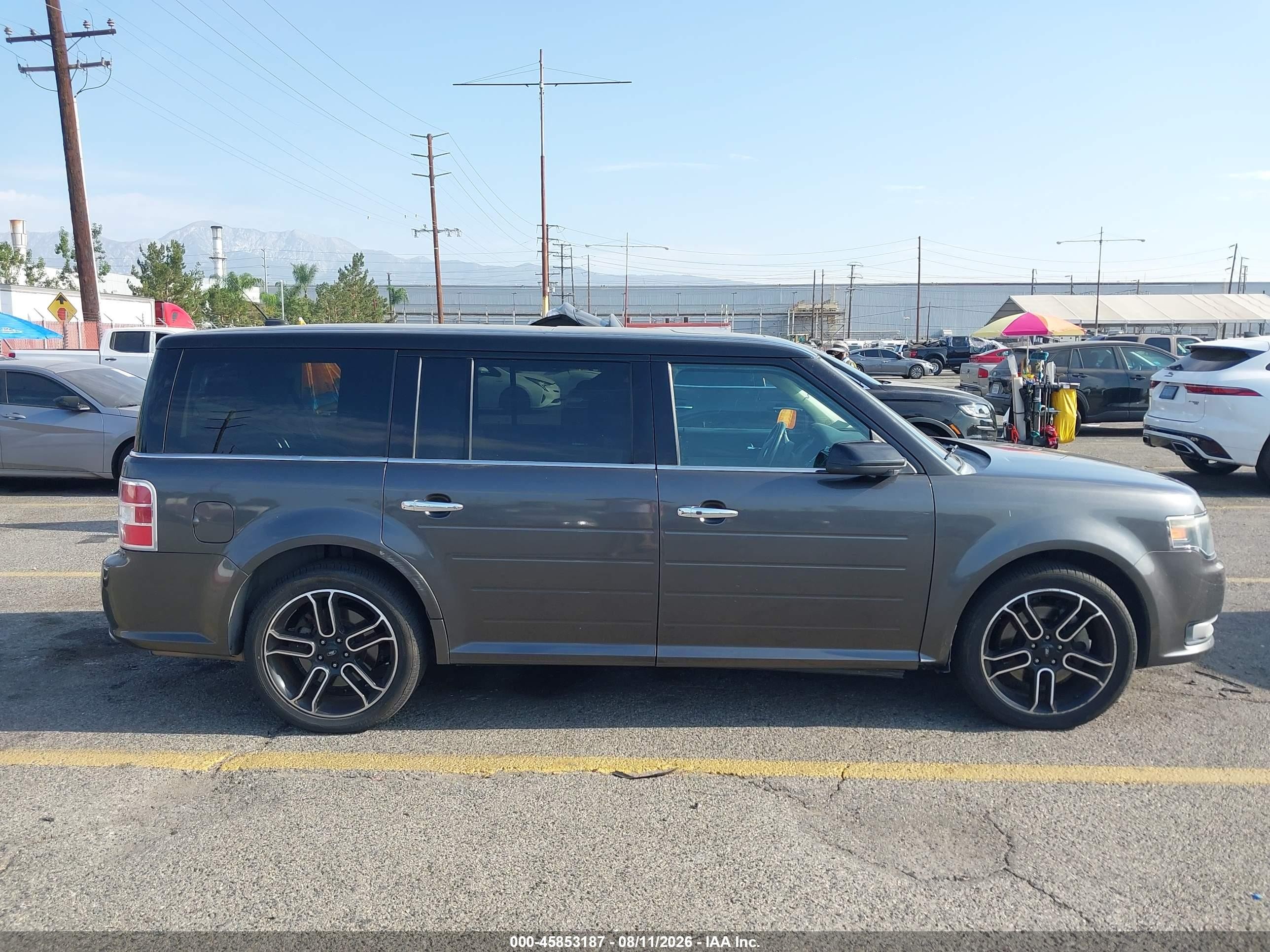 2015 Ford Flex Sel Gray vin: 2FMGK5C8XFBA14806