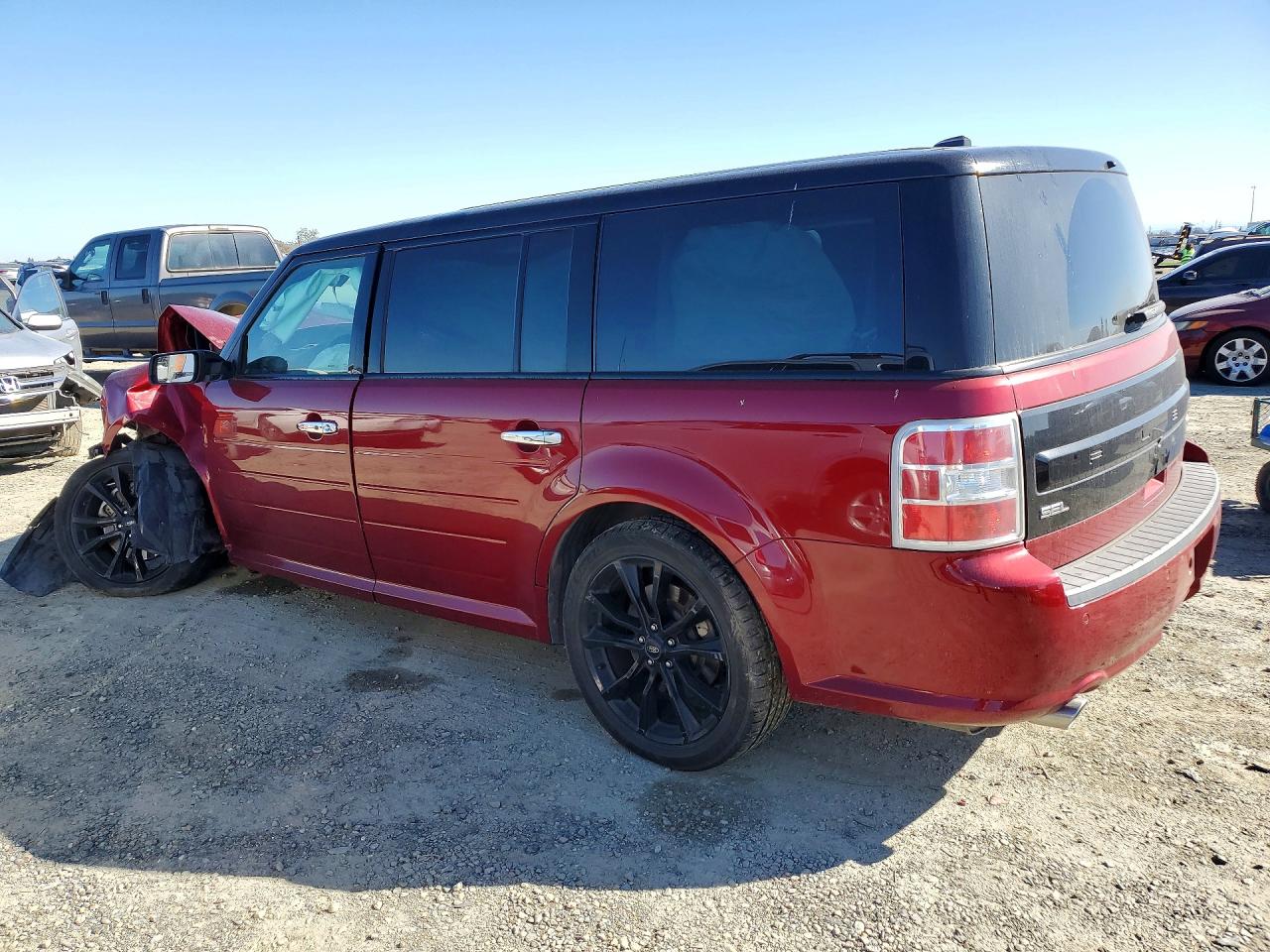 2019 Ford Flex Sel Red vin: 2FMGK5C8XKBA17103
