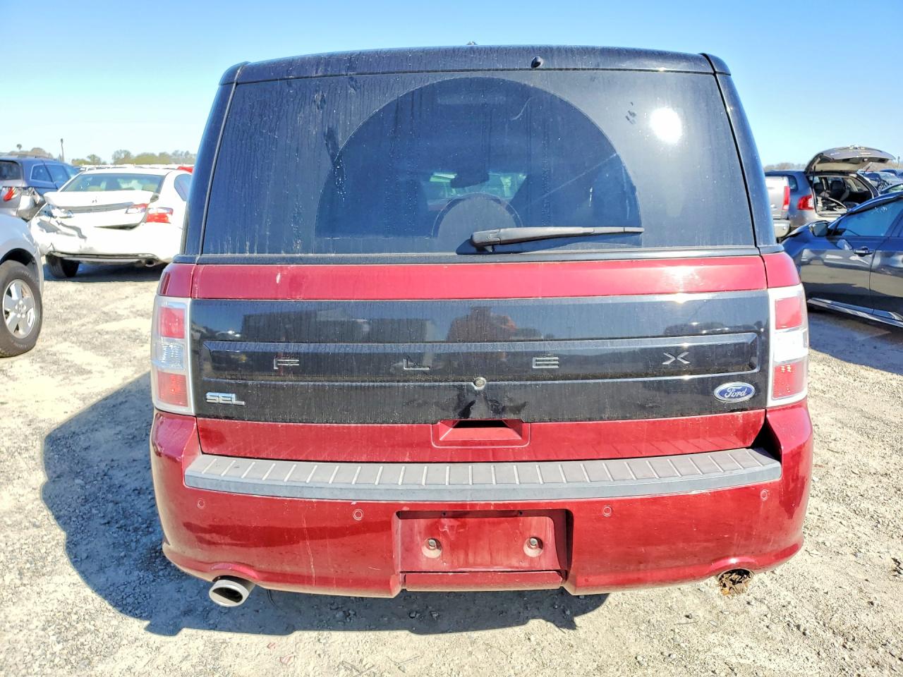 2019 Ford Flex Sel Red vin: 2FMGK5C8XKBA17103