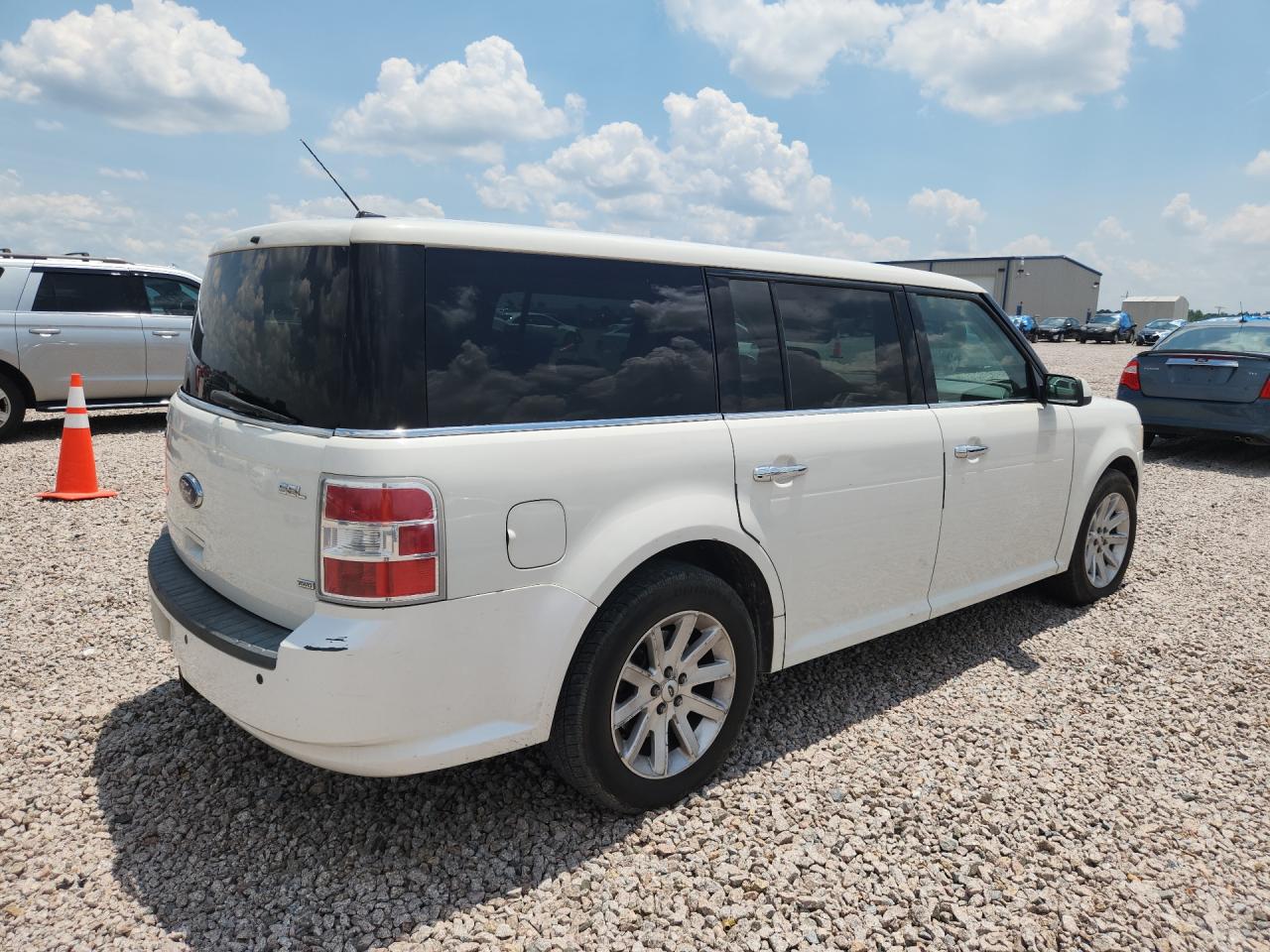 2010 Ford Flex Sel White vin: 2FMGK5CC0ABB29900