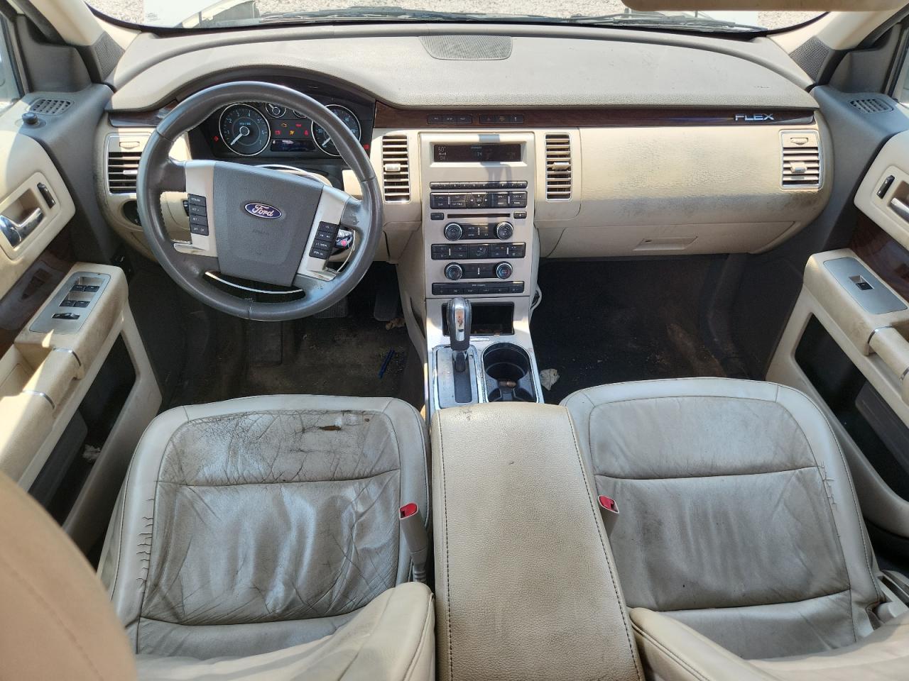 2010 Ford Flex Sel White vin: 2FMGK5CC0ABB29900
