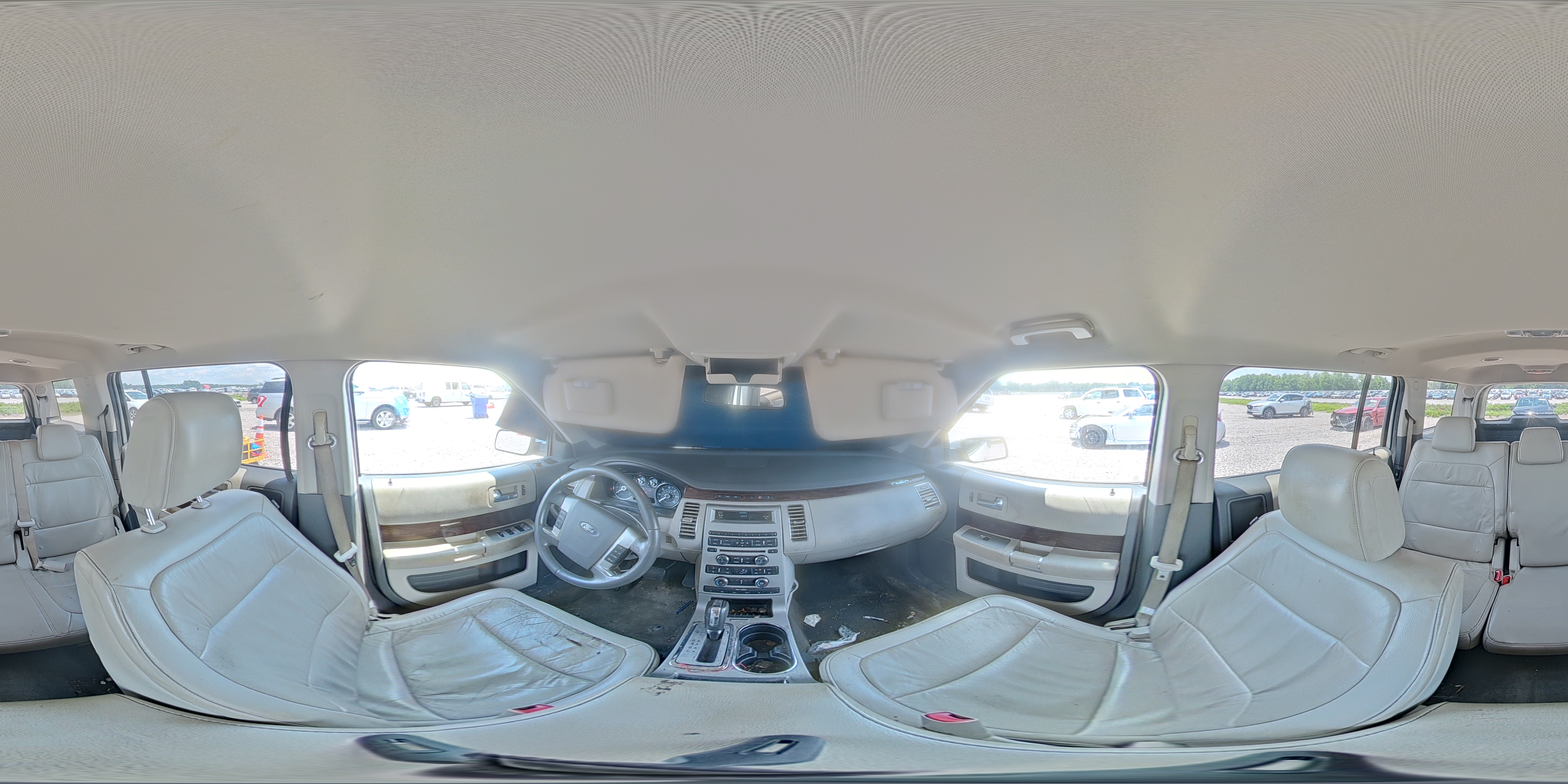 2010 Ford Flex Sel White vin: 2FMGK5CC0ABB29900