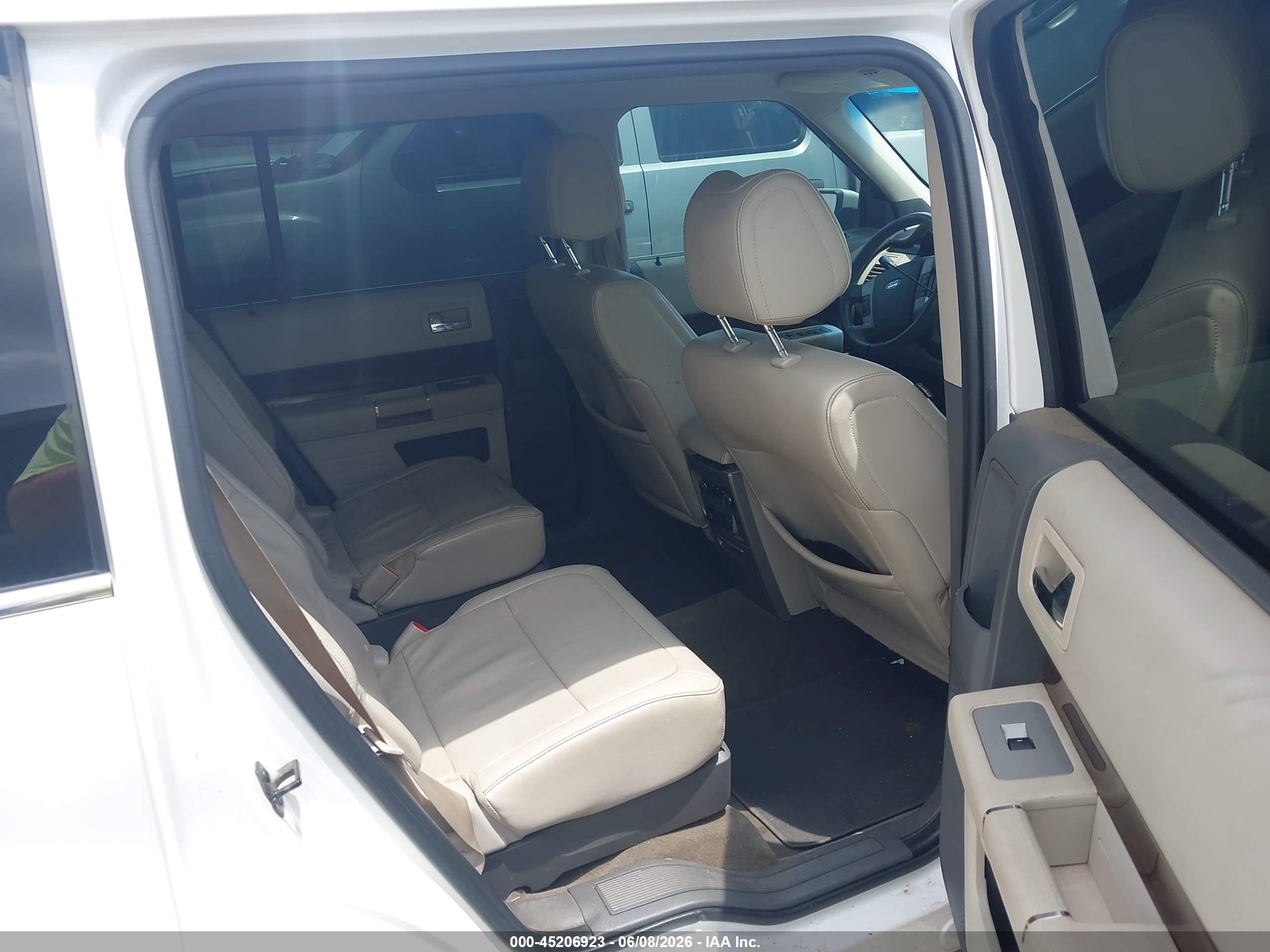 2012 Ford Flex Sel White vin: 2FMGK5CC0CBD07419