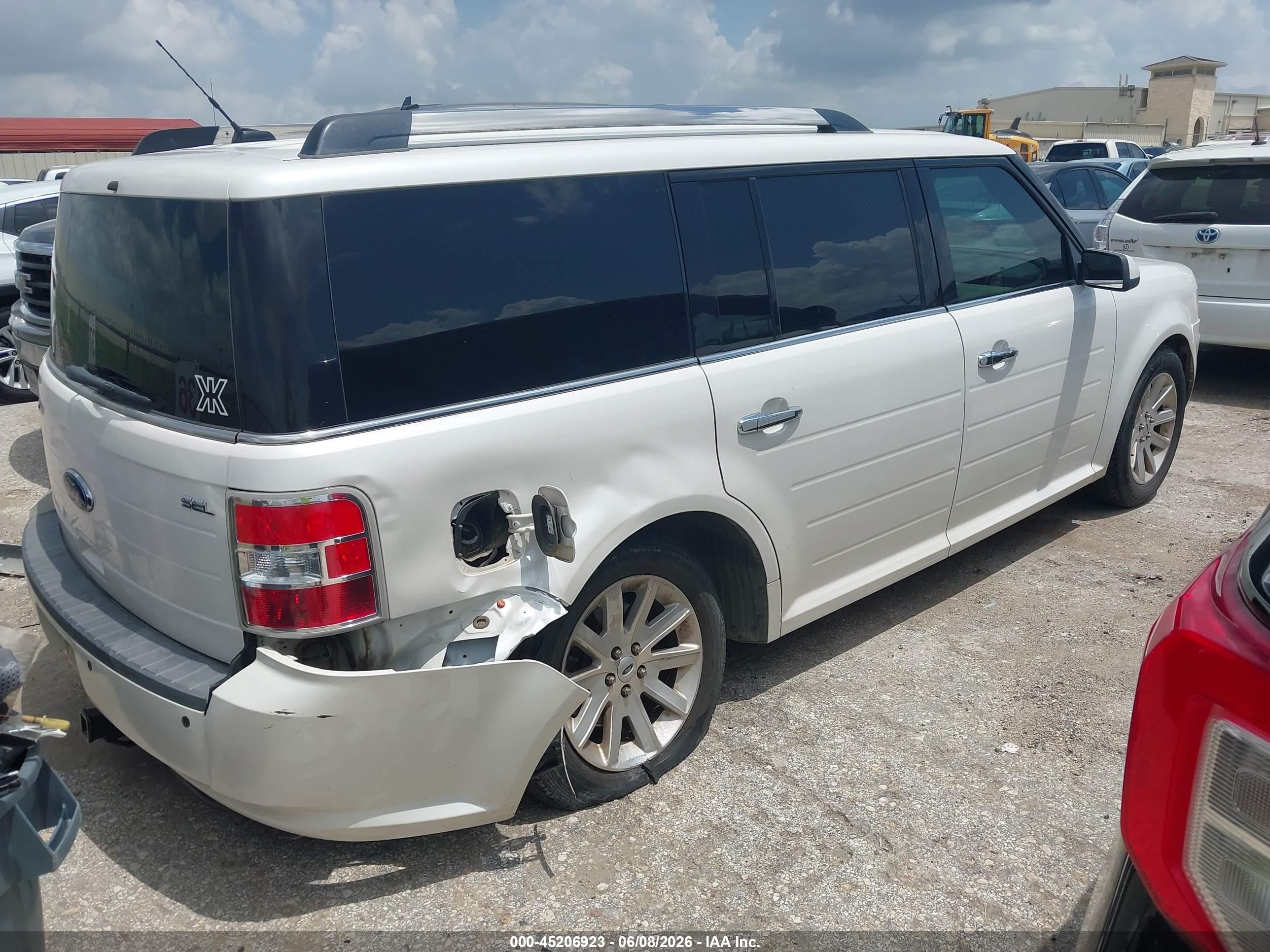 2012 Ford Flex Sel White vin: 2FMGK5CC0CBD07419