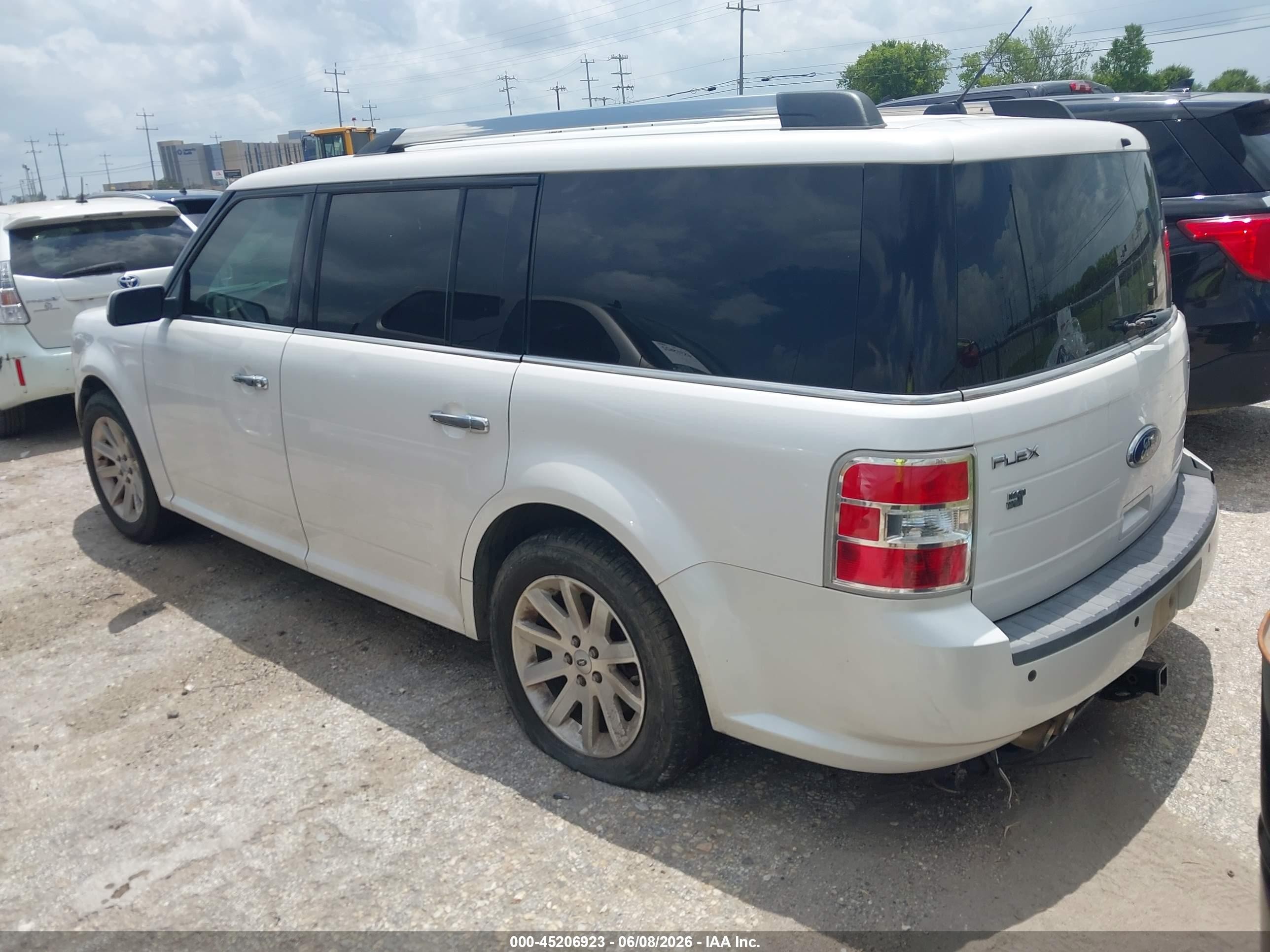 2012 Ford Flex Sel White vin: 2FMGK5CC0CBD07419