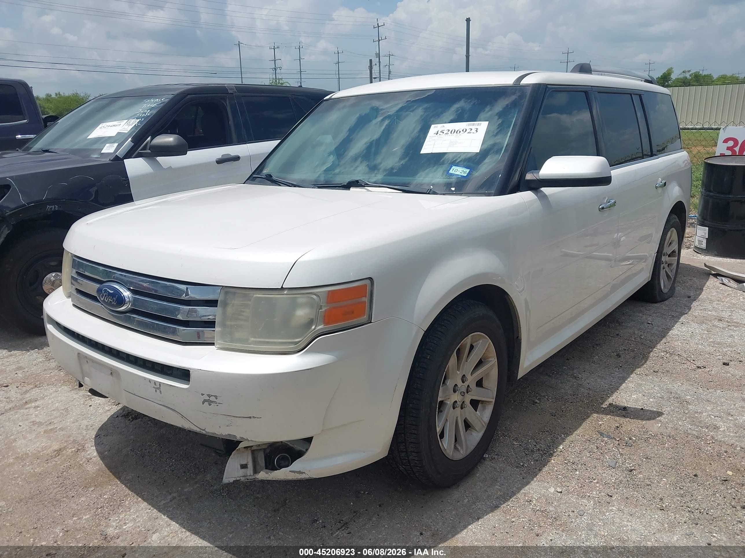 2012 Ford Flex Sel White vin: 2FMGK5CC0CBD07419