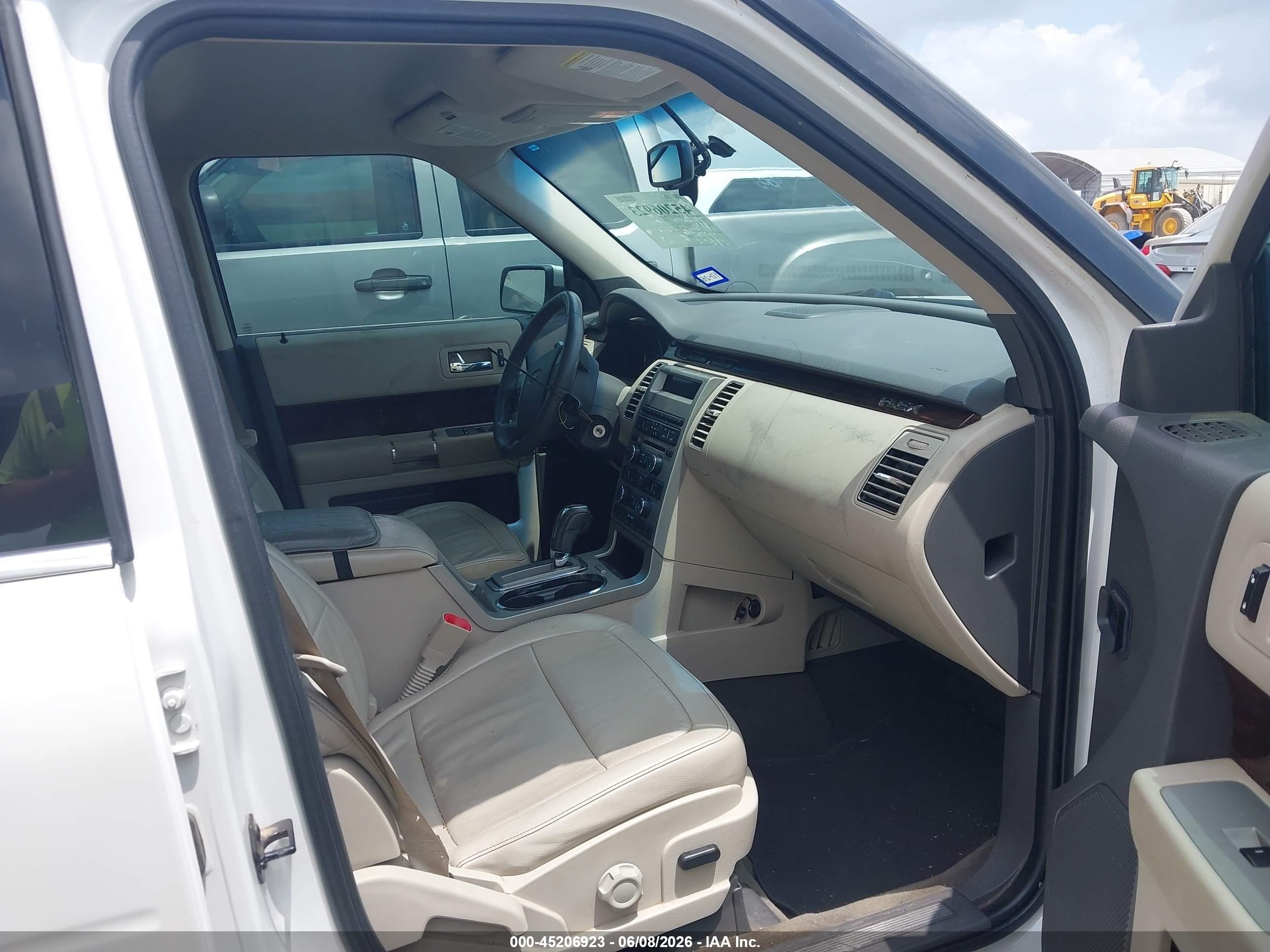 2012 Ford Flex Sel White vin: 2FMGK5CC0CBD07419