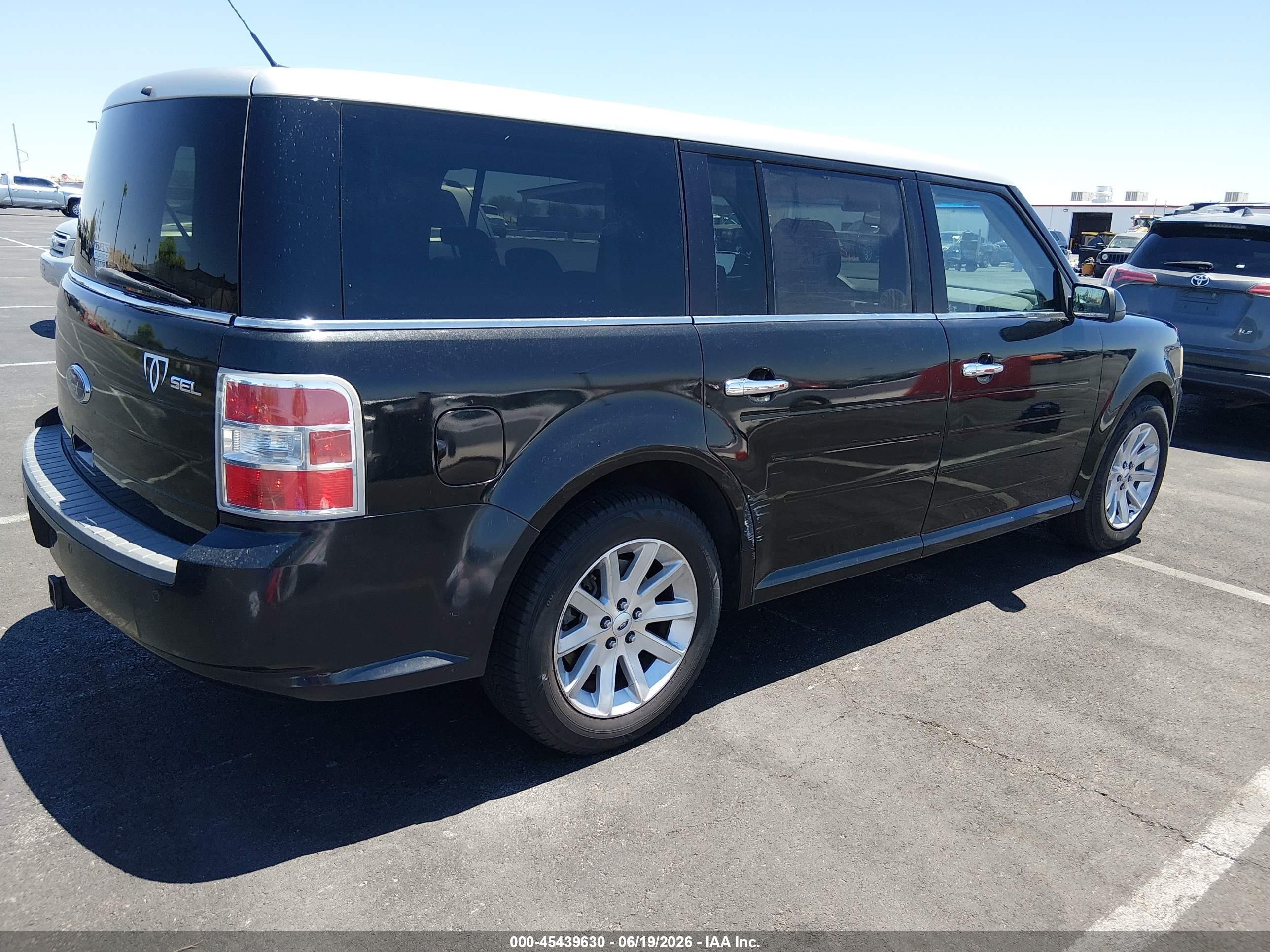 2011 Ford Flex Sel Black vin: 2FMGK5CC1BBD15477