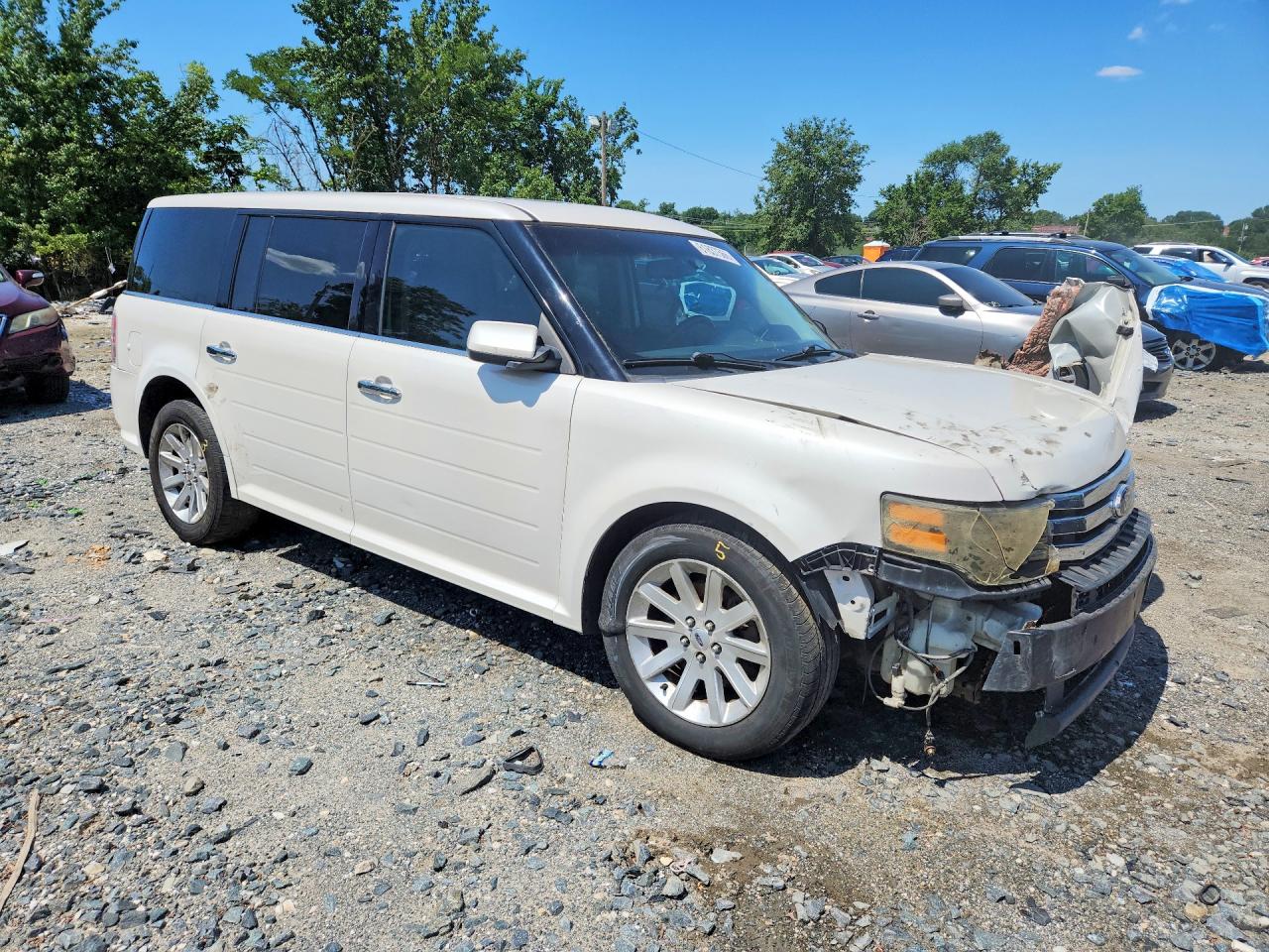 2011 Ford Flex Sel White vin: 2FMGK5CC1BBD16256