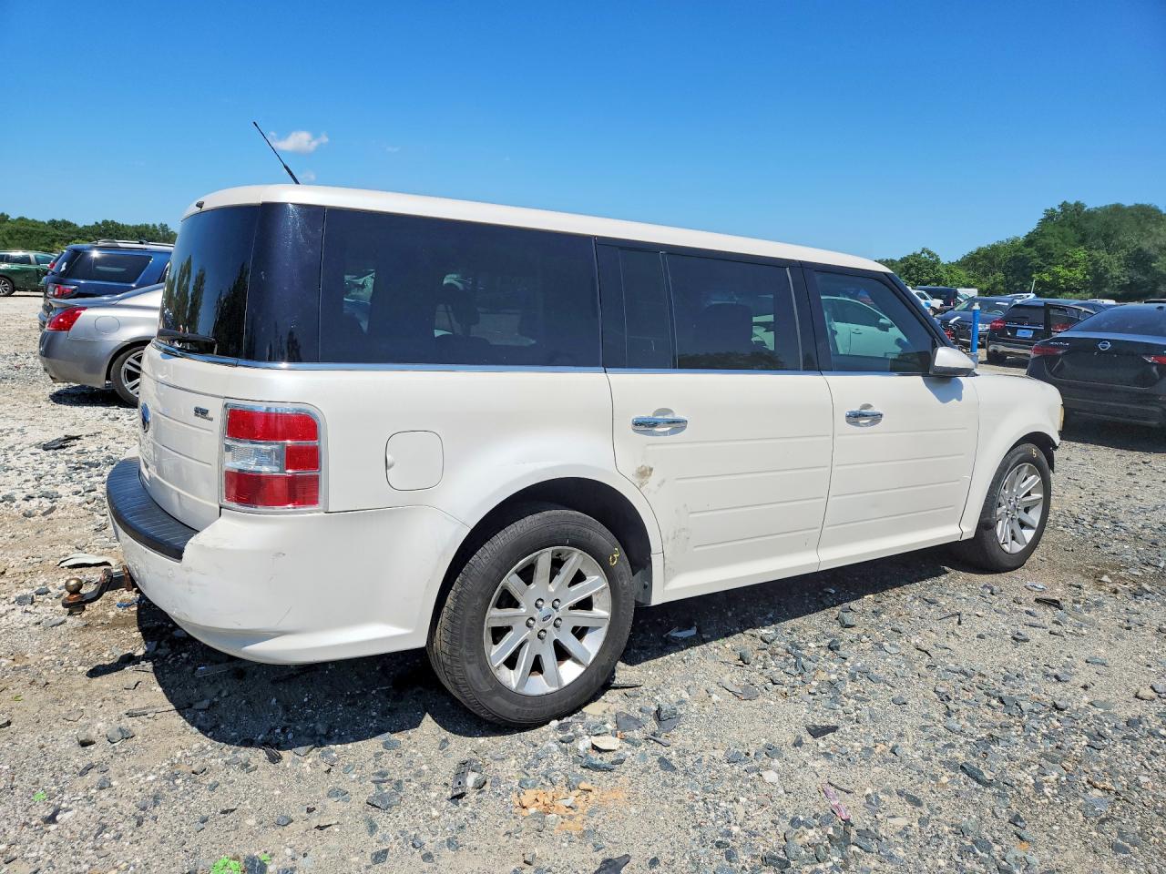 2011 Ford Flex Sel White vin: 2FMGK5CC1BBD16256