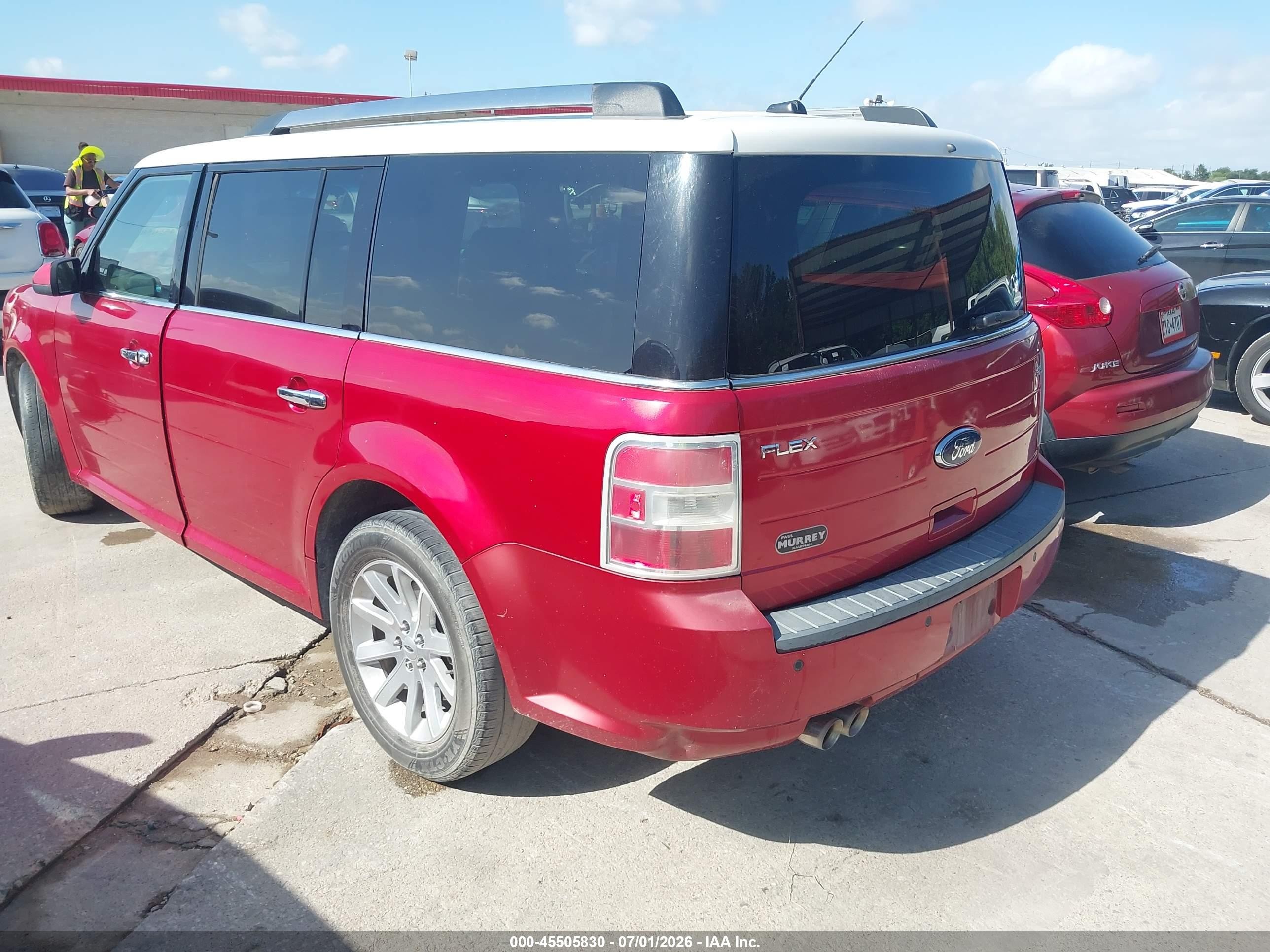 2011 Ford Flex Sel Red vin: 2FMGK5CC1BBD29721