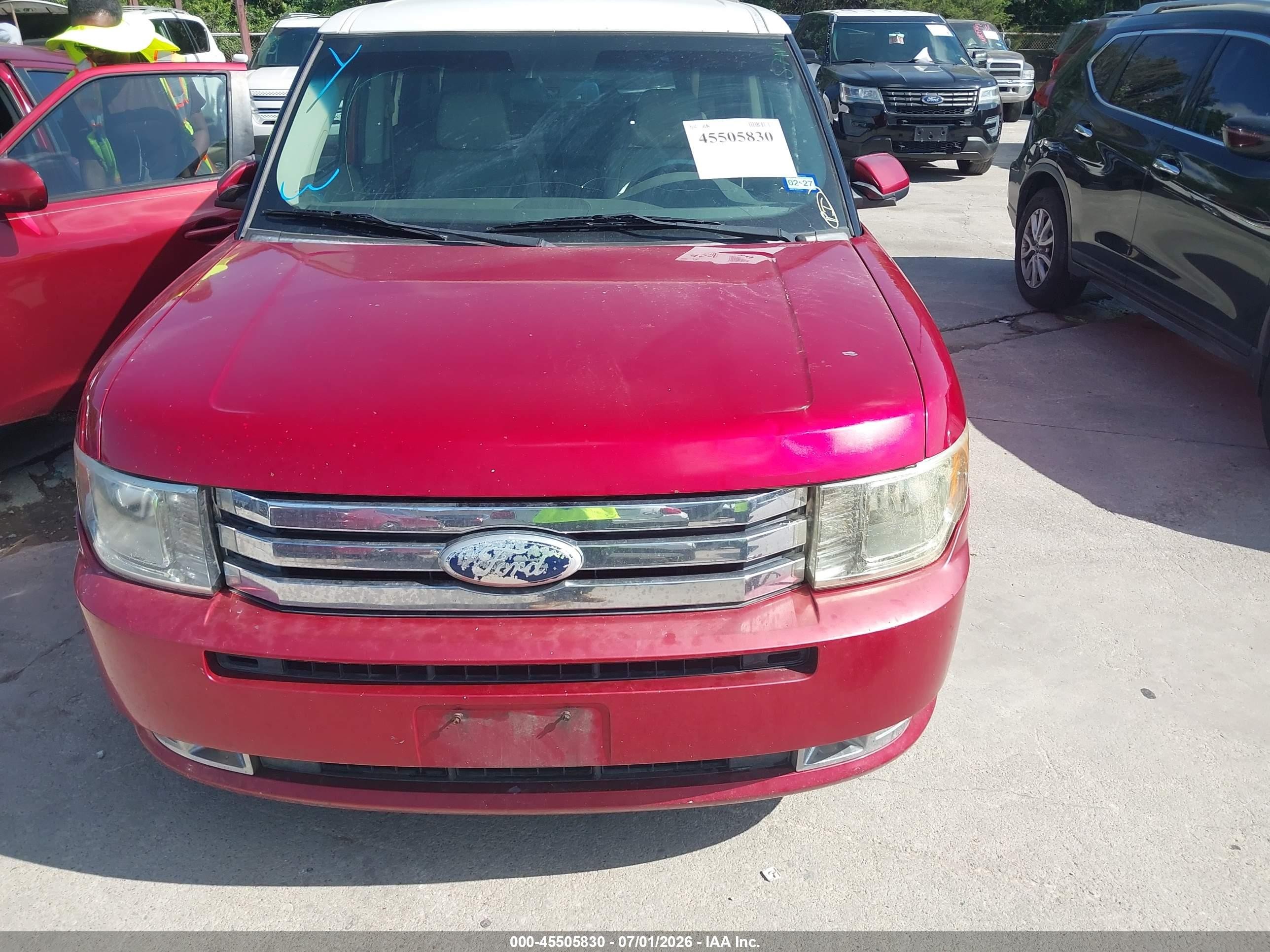 2011 Ford Flex Sel Red vin: 2FMGK5CC1BBD29721
