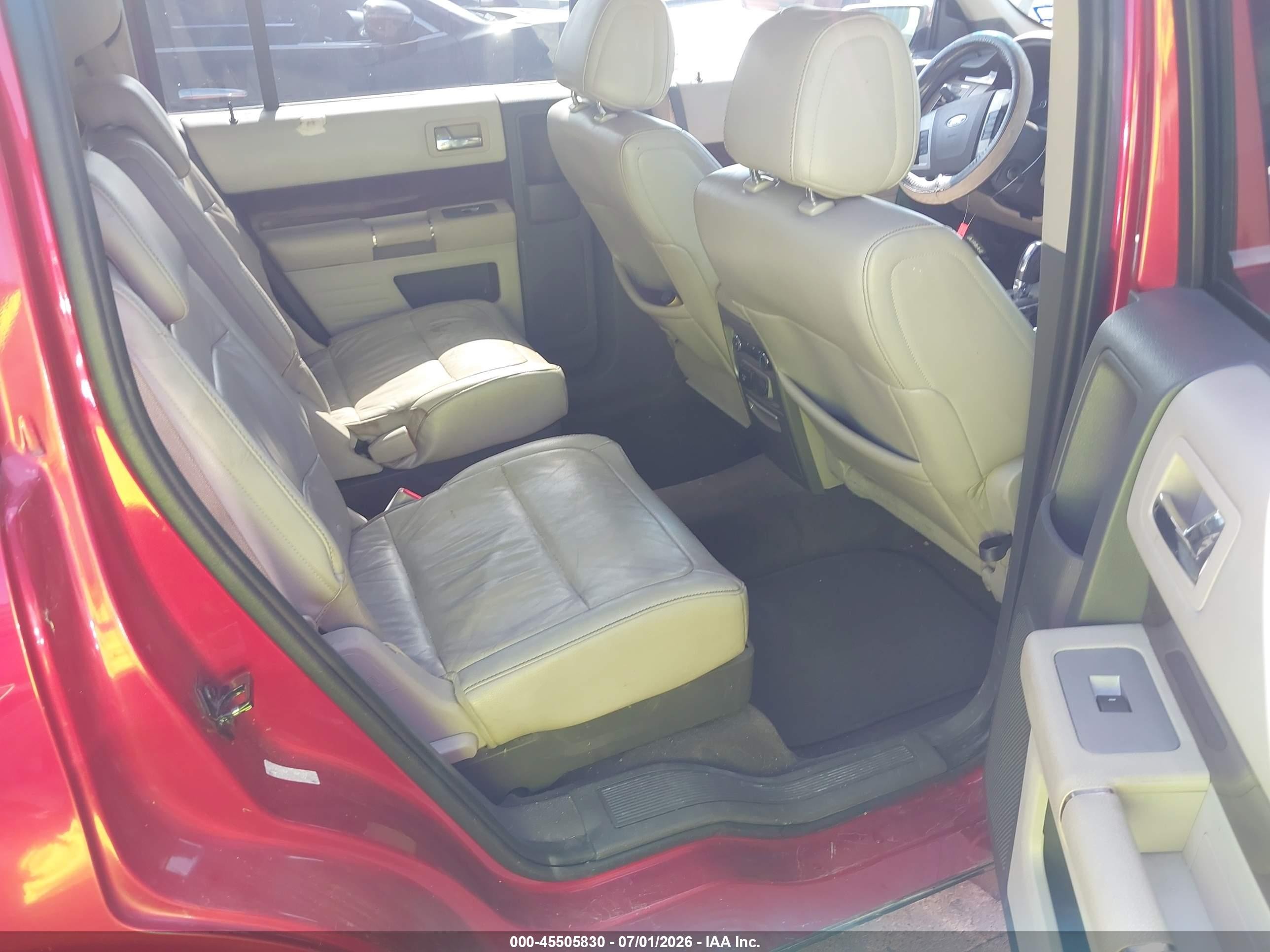 2011 Ford Flex Sel Red vin: 2FMGK5CC1BBD29721