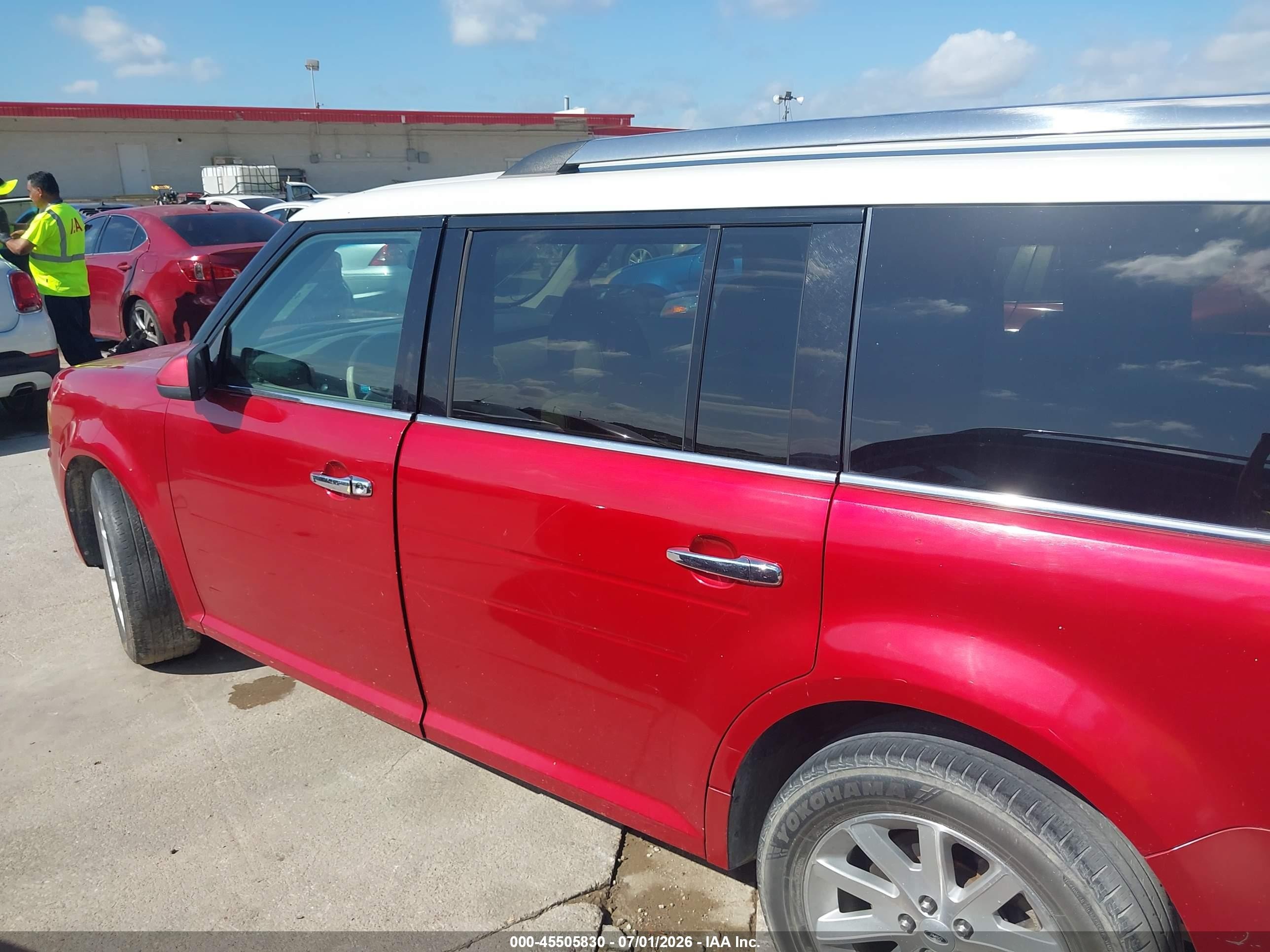 2011 Ford Flex Sel Red vin: 2FMGK5CC1BBD29721