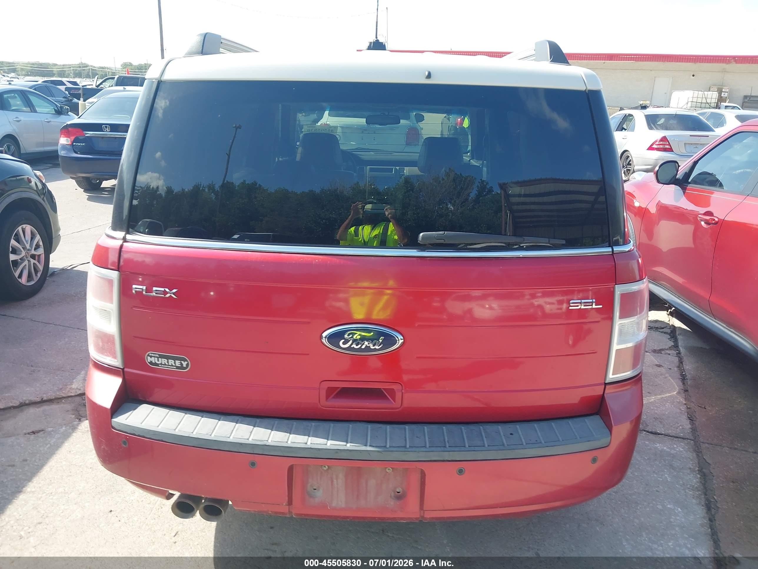 2011 Ford Flex Sel Red vin: 2FMGK5CC1BBD29721