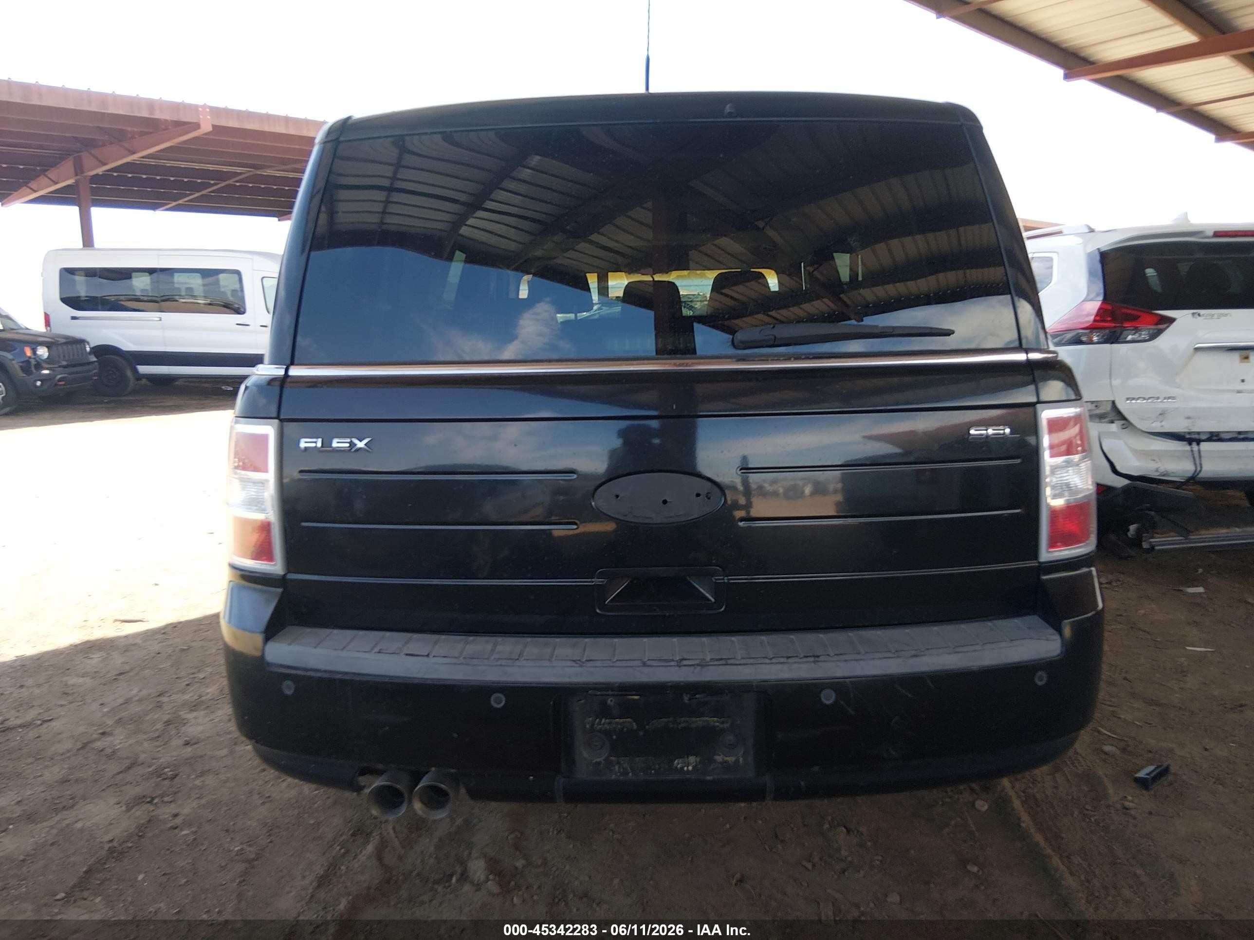 2011 Ford Flex Sel Black vin: 2FMGK5CC1BBD29766