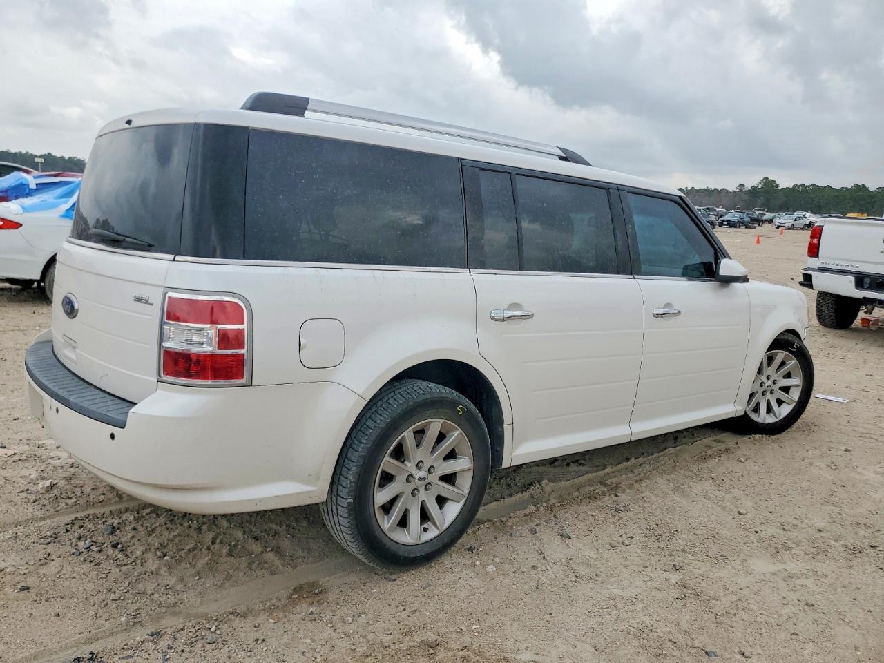2011 Ford Flex Sel White vin: 2FMGK5CC1BBD31940