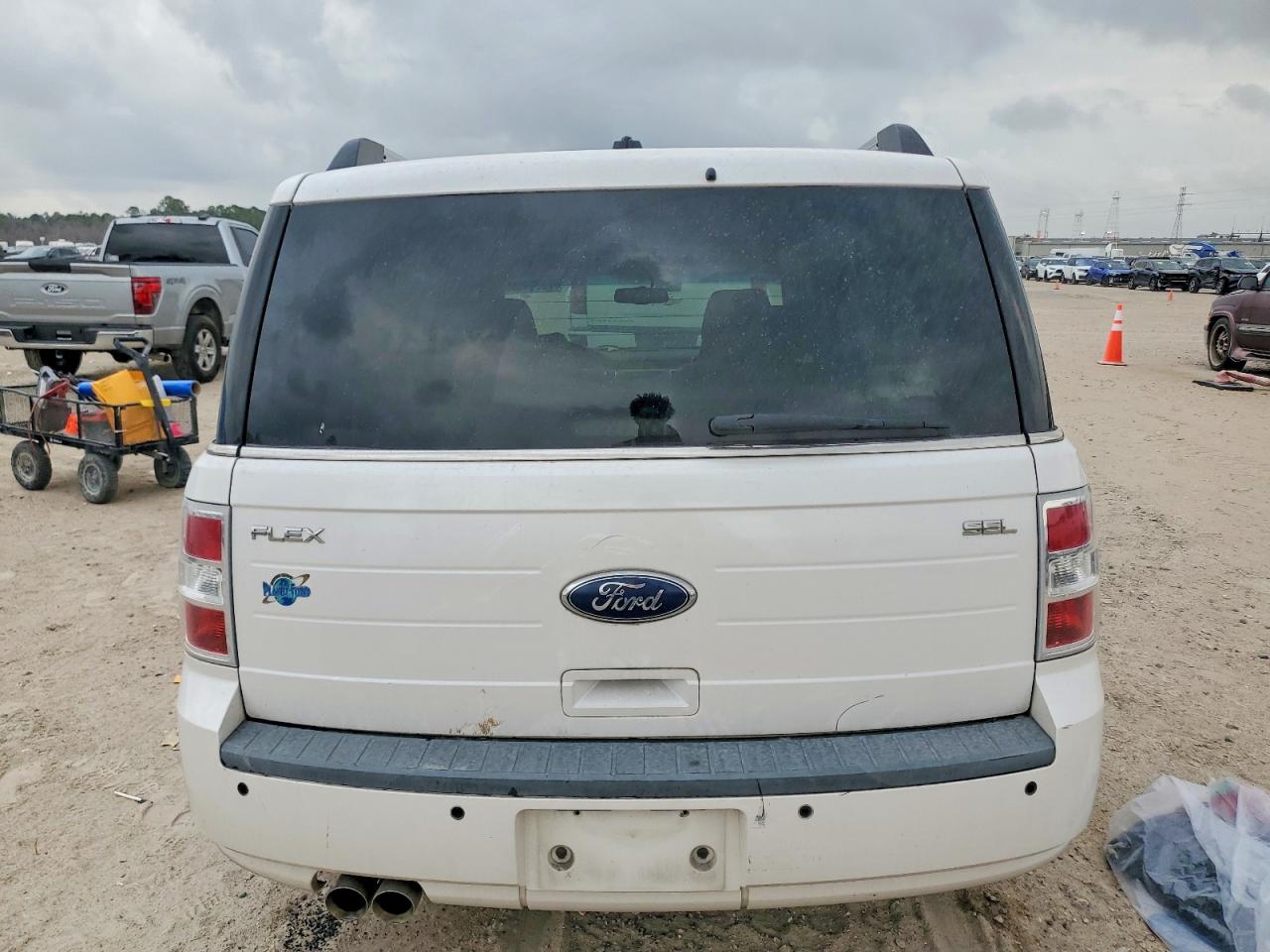 2011 Ford Flex Sel White vin: 2FMGK5CC1BBD31940